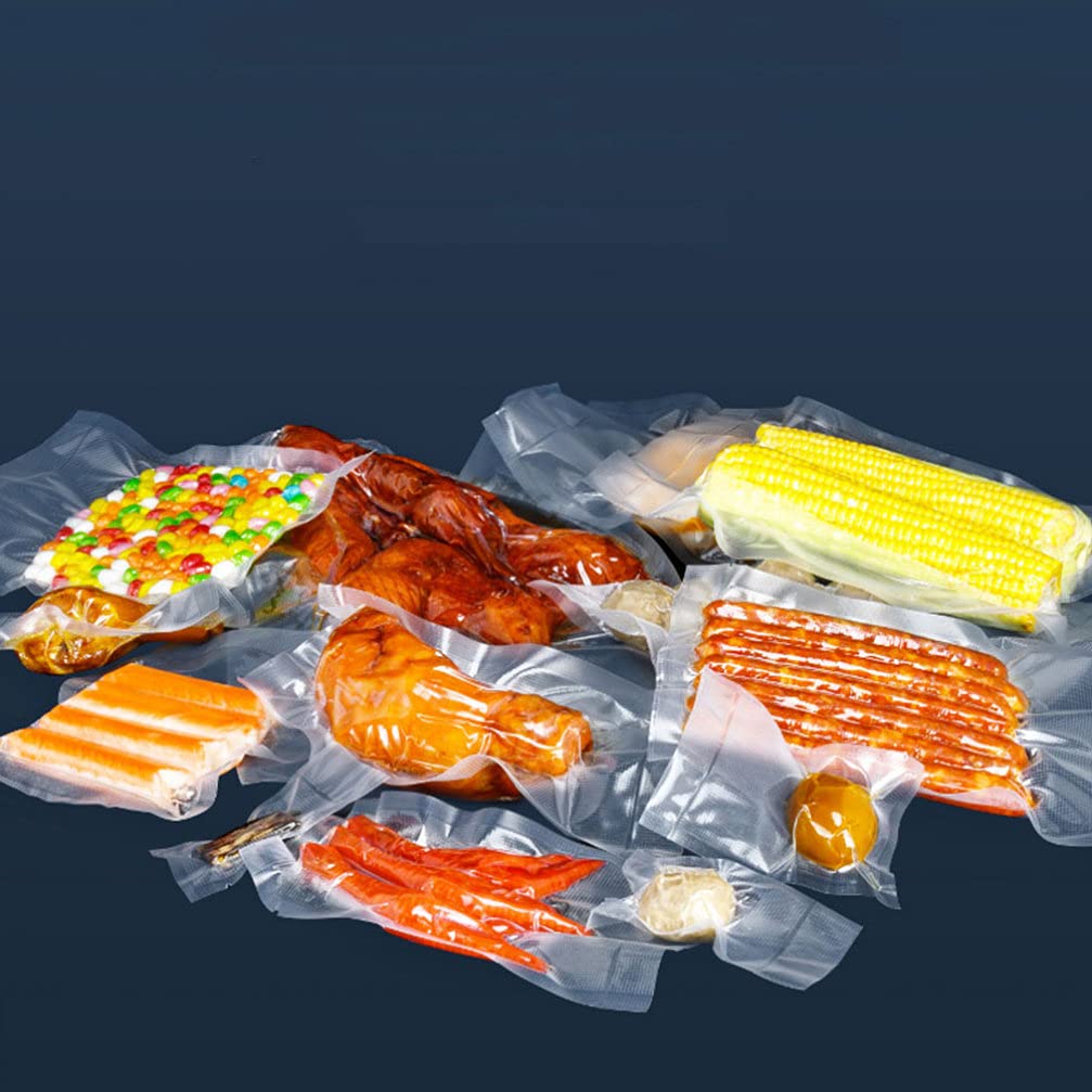 Hemoton 100-Piece Transparent Vacuum Sealer Bags Set - Airtight Food Storage Bags for Freezer, Fridge & Meal Prep | Perfect for Vacuum Sealing Fruits, Vegetables & Leftovers