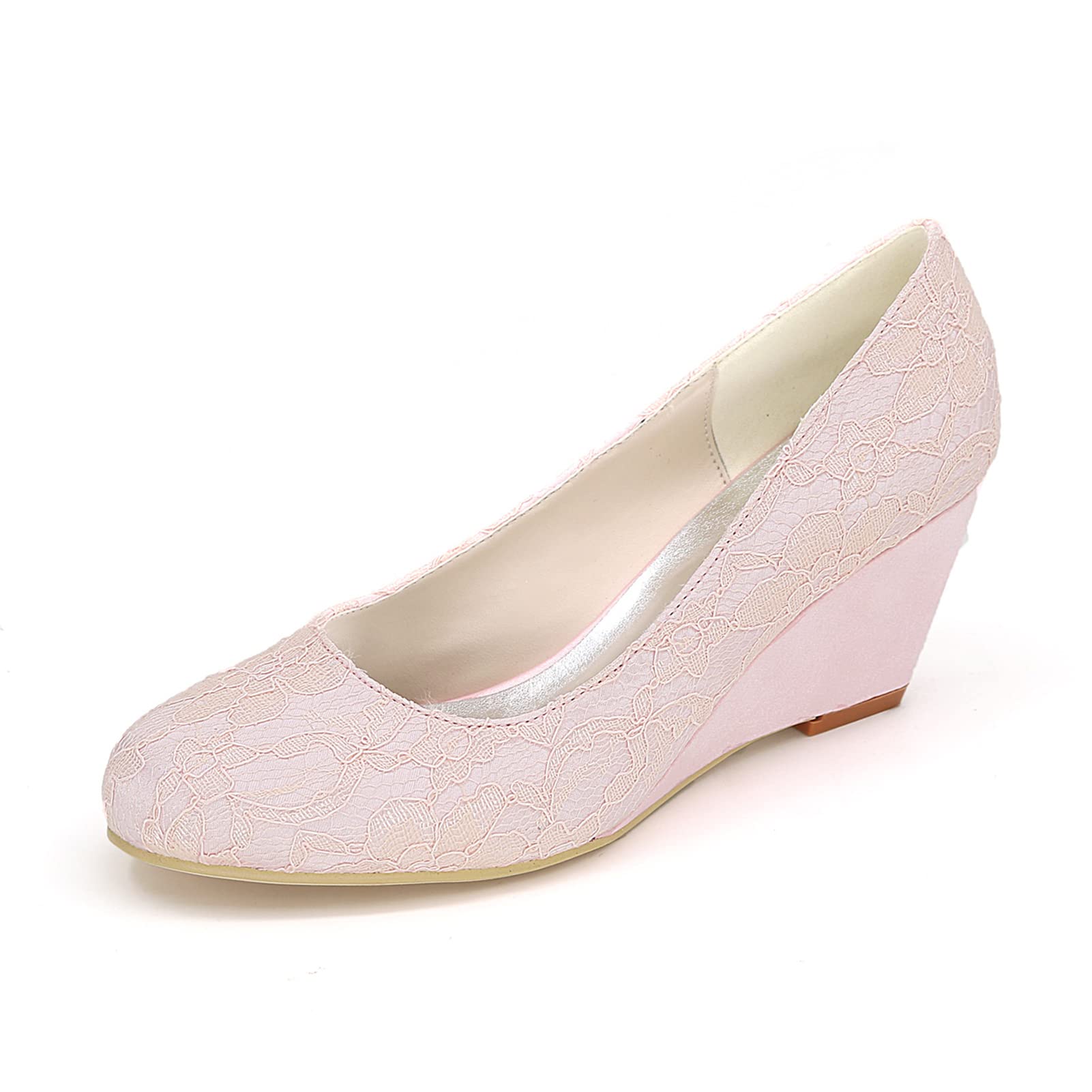**PALHERU Women's Comfortable Wedding Shoes – Elegant Wedge Heels for Bride, Bridesmaid, Prom & Evening Parties (Closed Toe) – Perfect for Church Ceremonies, Receptions & Formal Events**