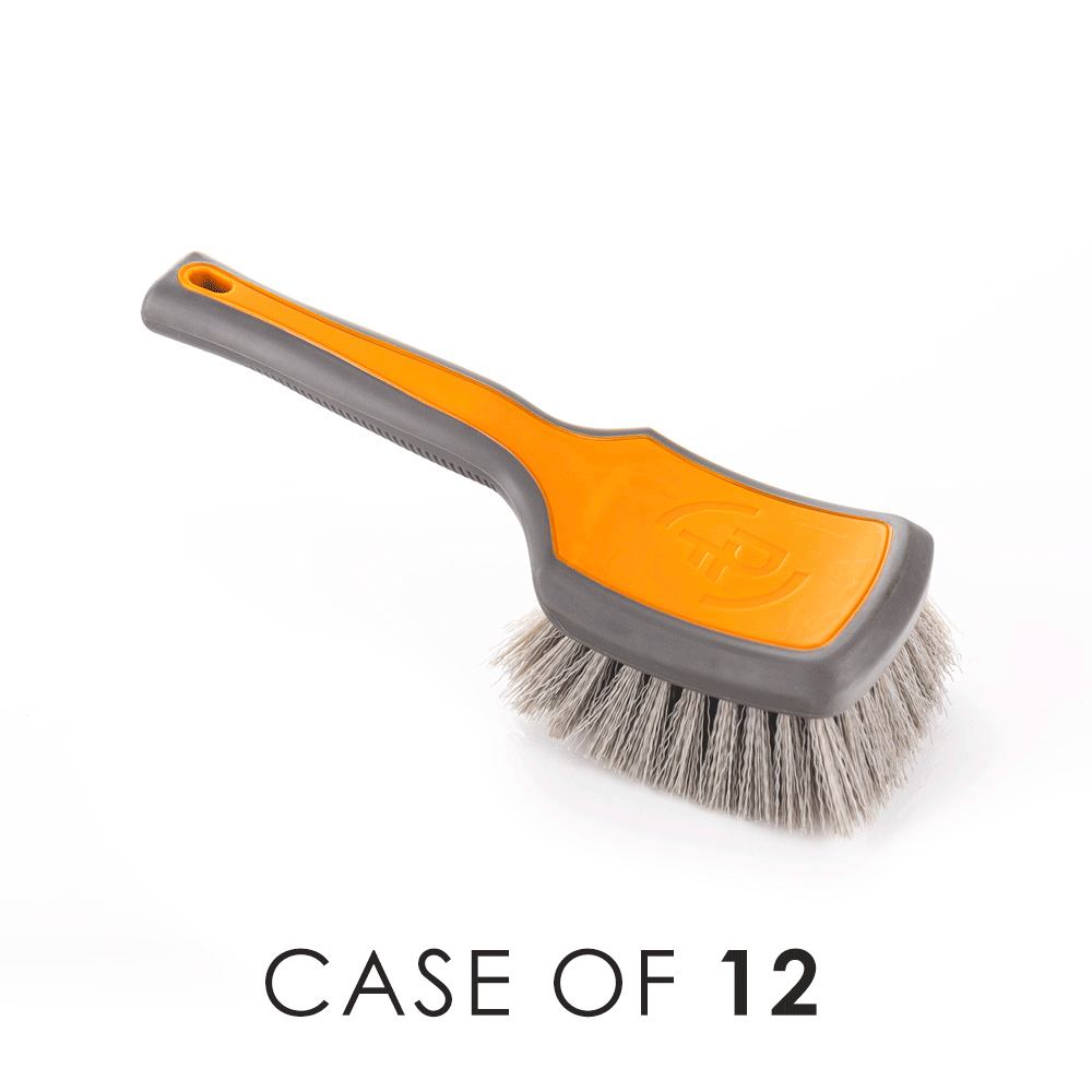 ProGrip Heavy Duty Tire Brush with Case - Premium Car Wheel Cleaning Tool for Auto Detailing & Maintenance - Perfect for Cars, Trucks, SUVs & Motorcycles