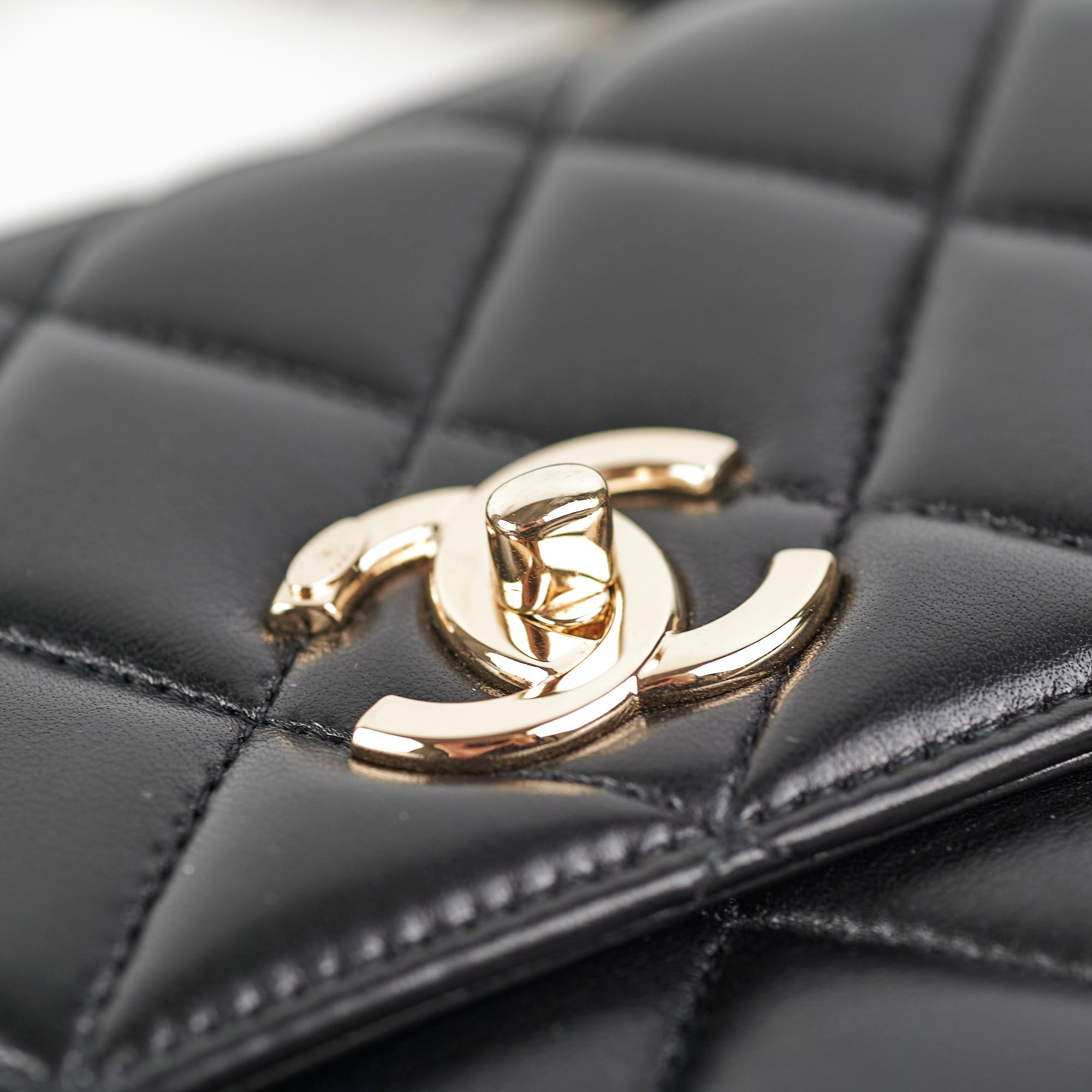 Chanel Trendy CC Medium Lambskin Black Quilted Shoulder Bag 24S Collection - Luxury Designer Handbag for Women, Perfect for Date Night & Special Occasions