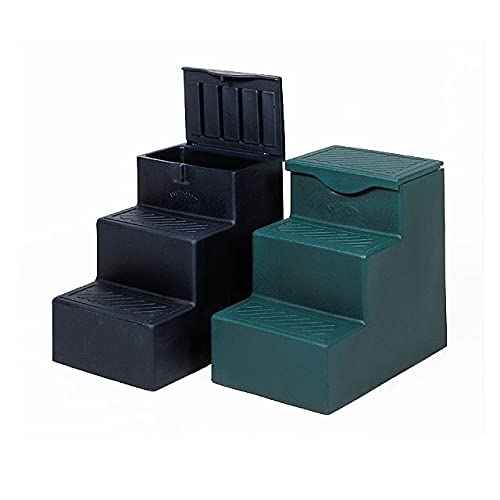 3-Step Heavy Duty Mounting Block for Horses - Stable Red - Perfect for Horse Grooming, Training & Veterinary Care