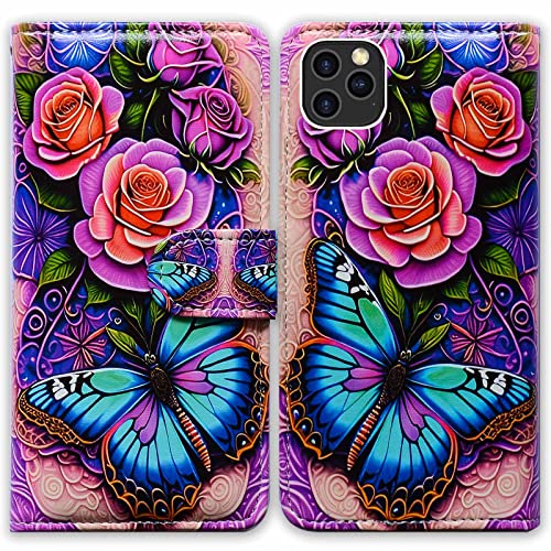 Blue Butterfly Flowers Rose