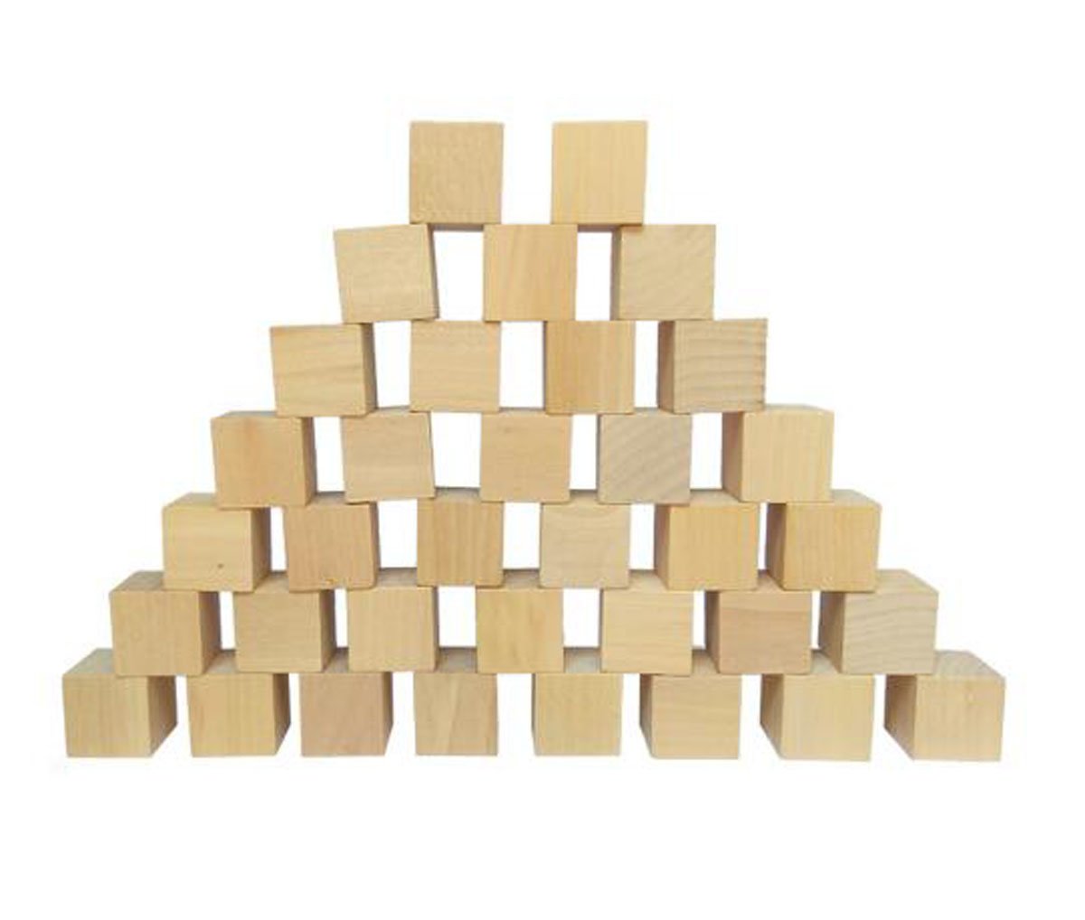 30 Pieces Unfinished Wooden Cubes - 1.18