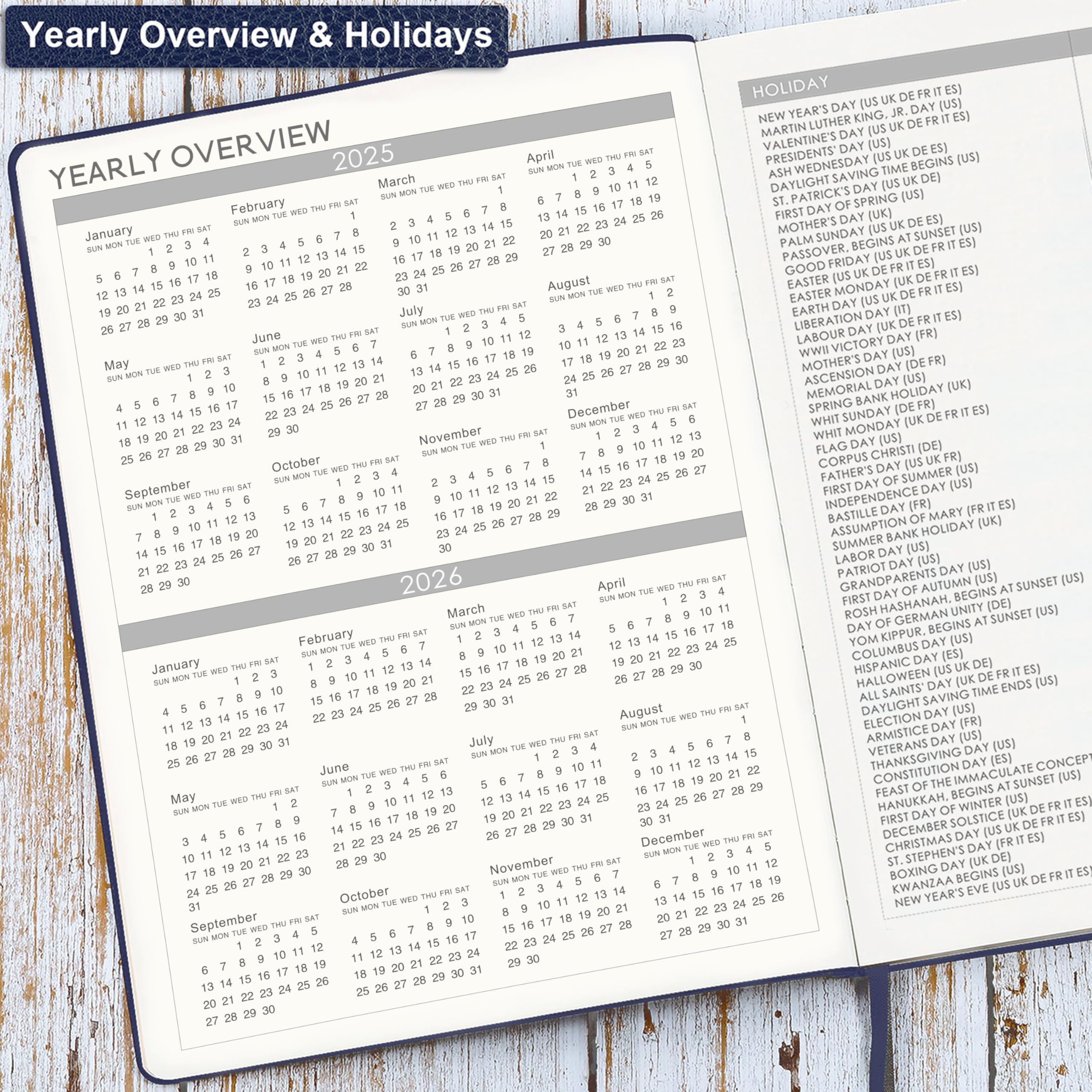 2025-2026 Academic Planner | July 2025 - June 2026 Weekly & Monthly Organizer | 8.5