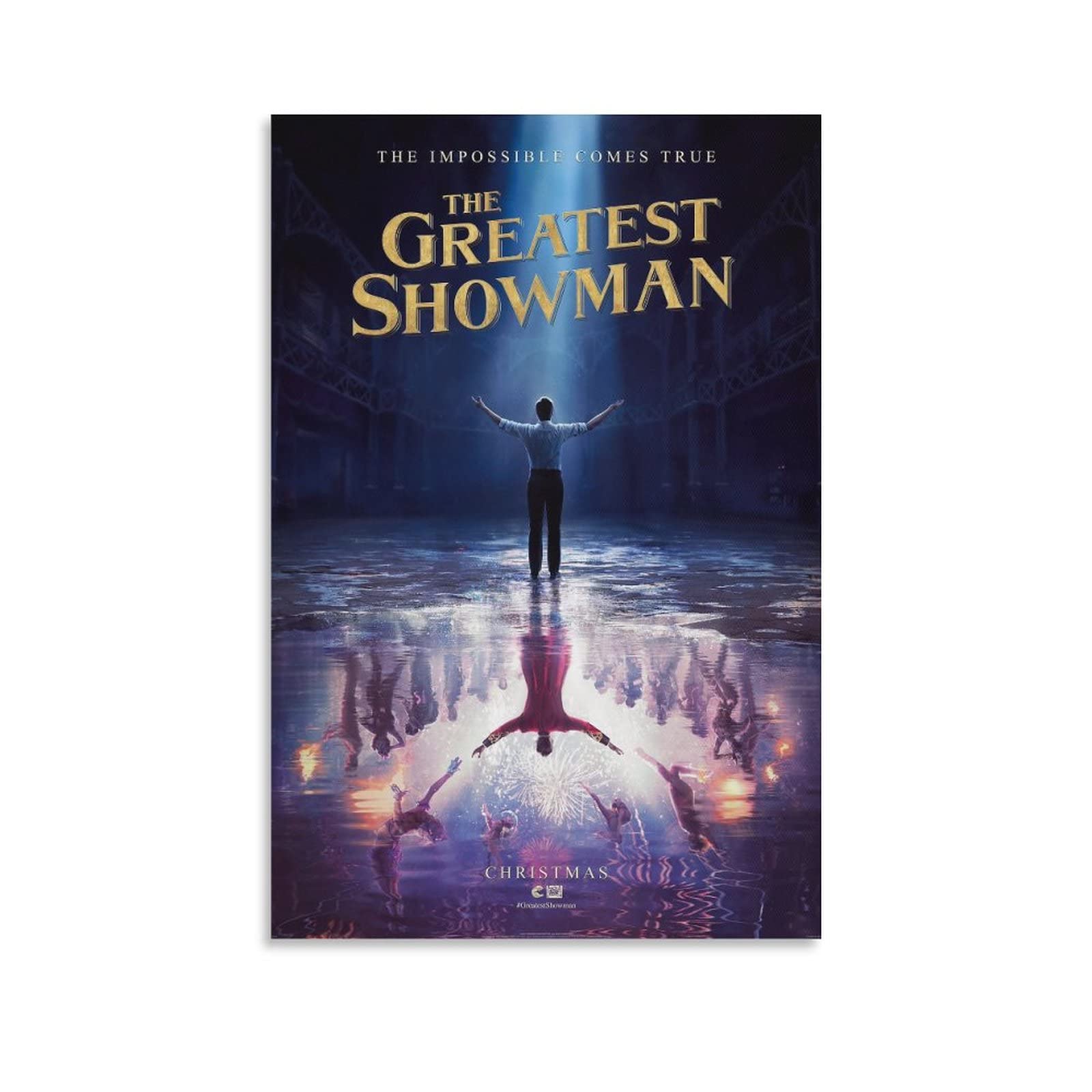 The Greatest Showman Vintage Movie Poster - 24x36 Inch (60x90cm) Canvas Wall Art - Home Theater Decor, Living Room & Bedroom Wall Decor - Perfect for Movie Fans & Home Theater Enthusiasts