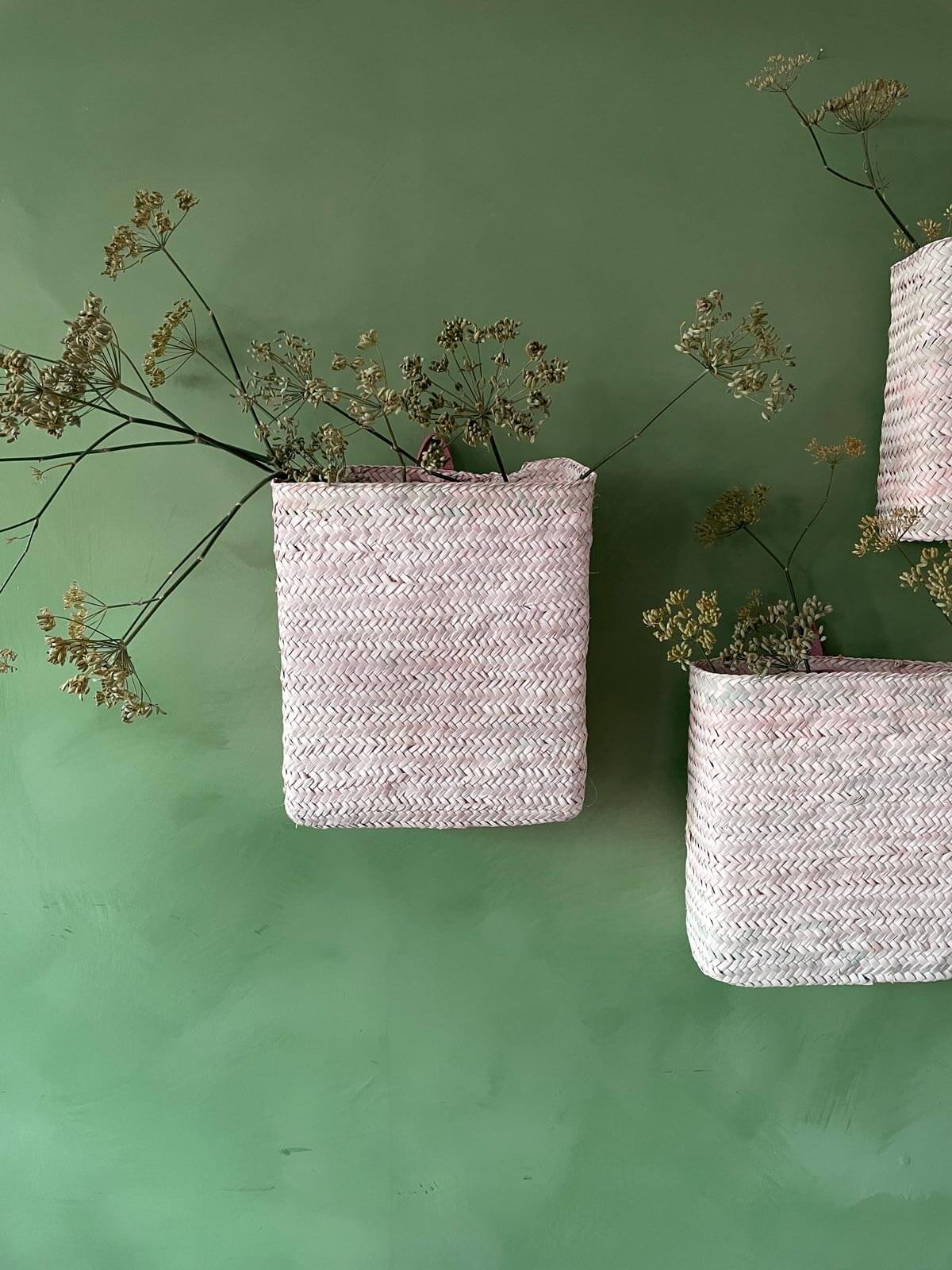 Decorative Wall Baskets for Home & Office - Handwoven Storage Baskets for Keys, Mail & Small Items - Perfect for Living Room, Bedroom & Entryway Organization