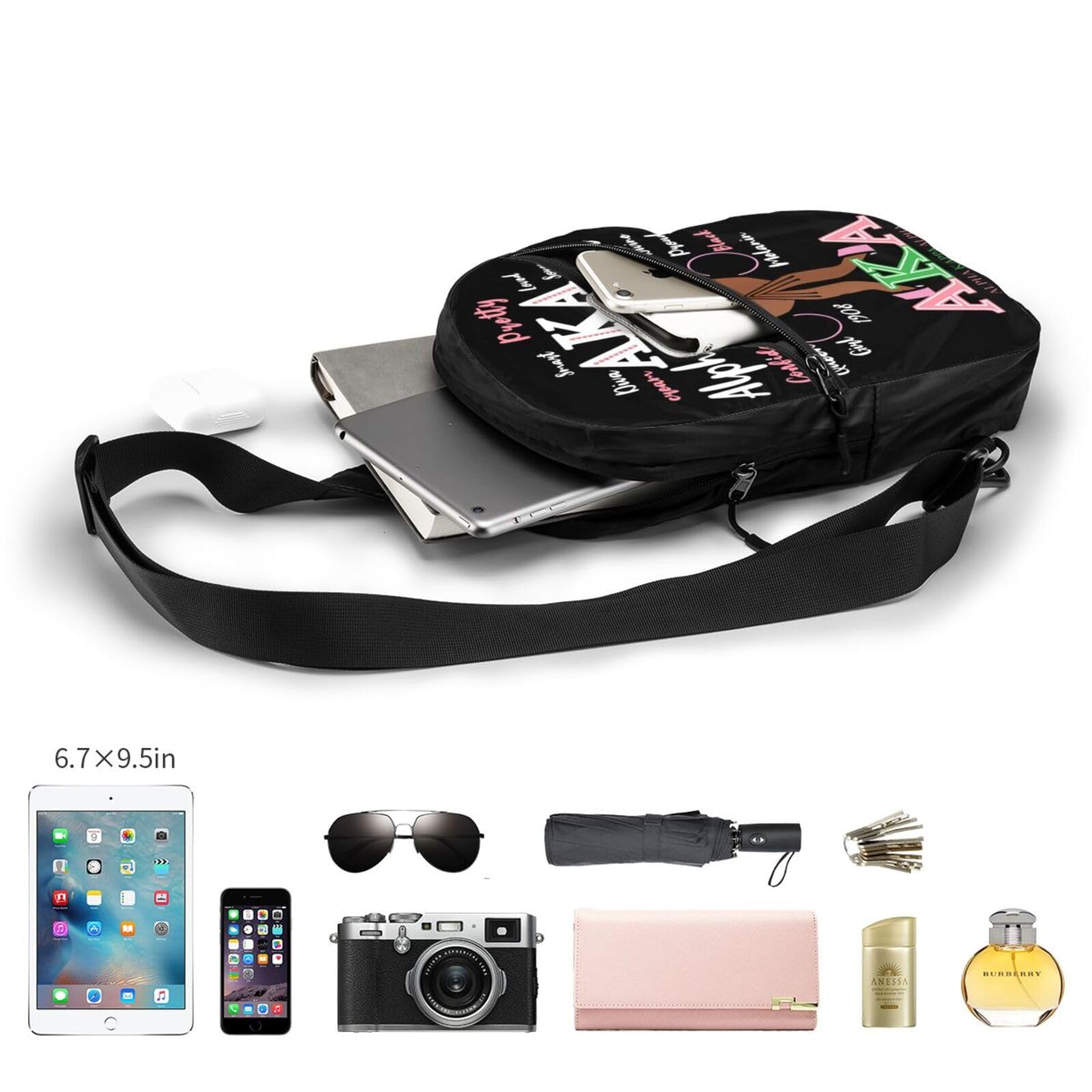 Trendy Sling Bags for Women - Lightweight Crossbody Shoulder Backpack - Perfect Sorority Gifts & Everyday Use for College, Travel, and Outdoor Activities
