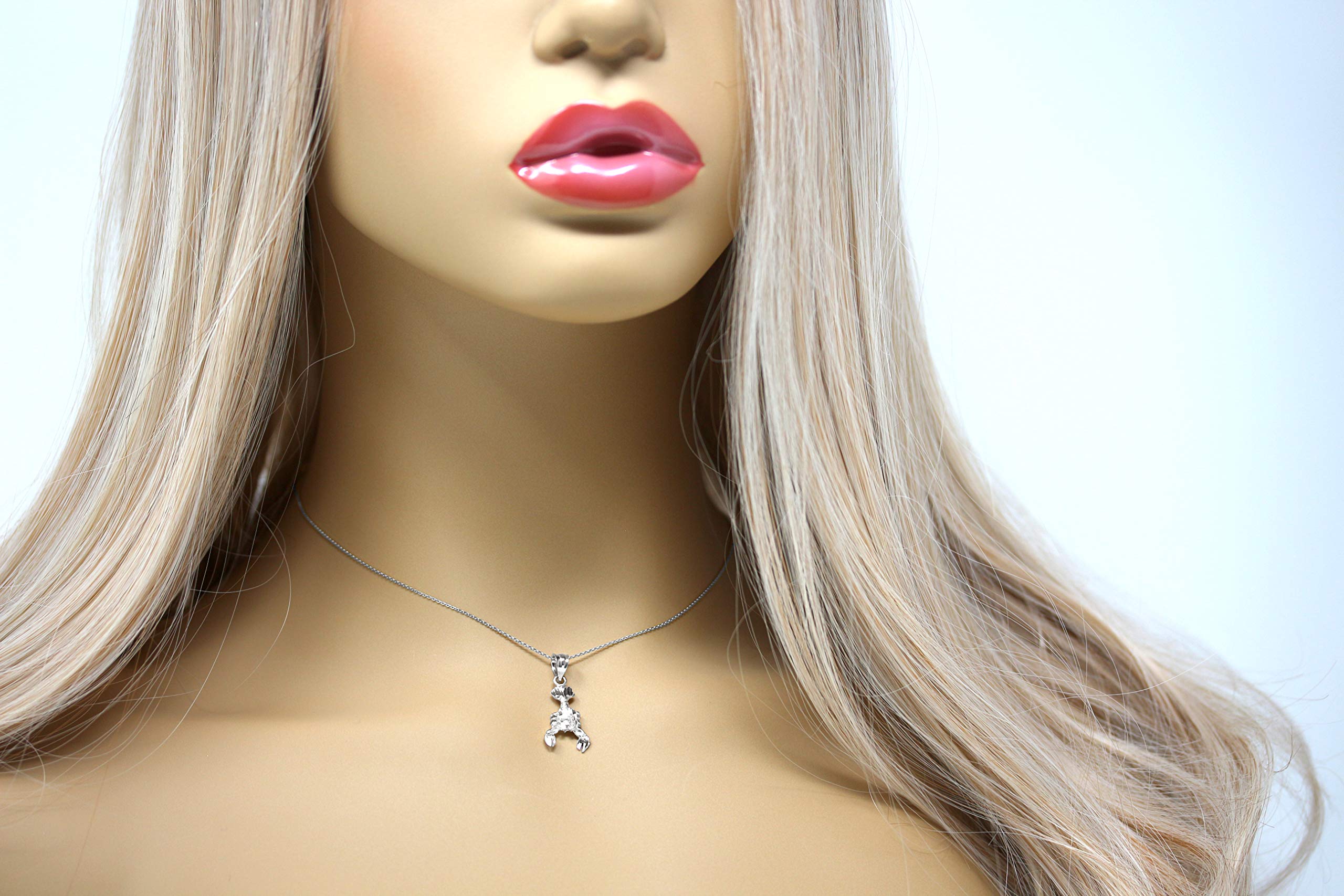 June July Zodiac Charm Necklace - Sterling Silver Crab Cancer Pendant for Women, Gift for Birthday, Anniversary & Everyday Wear