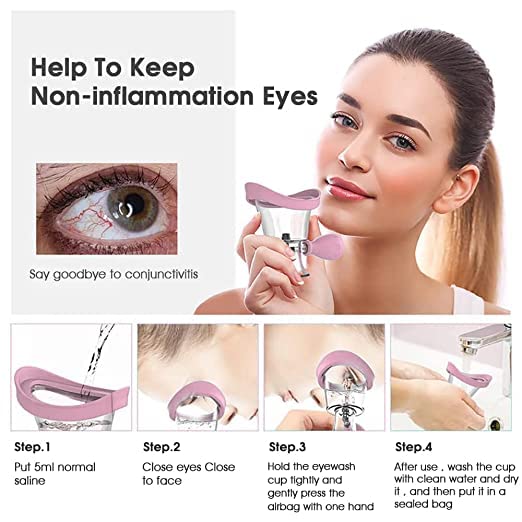 Portable Silicone Eye Wash Cup - Controllable Eye Cleansing Kit for Makeup Removal & Irritation Relief | Home Use, Travel, First Aid & Contact Lens Care