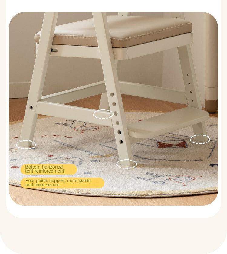 Birch Solid Wood Kids Cream Lift Chair - Comfortable & Stylish for Bedroom, Nursery, or Playroom