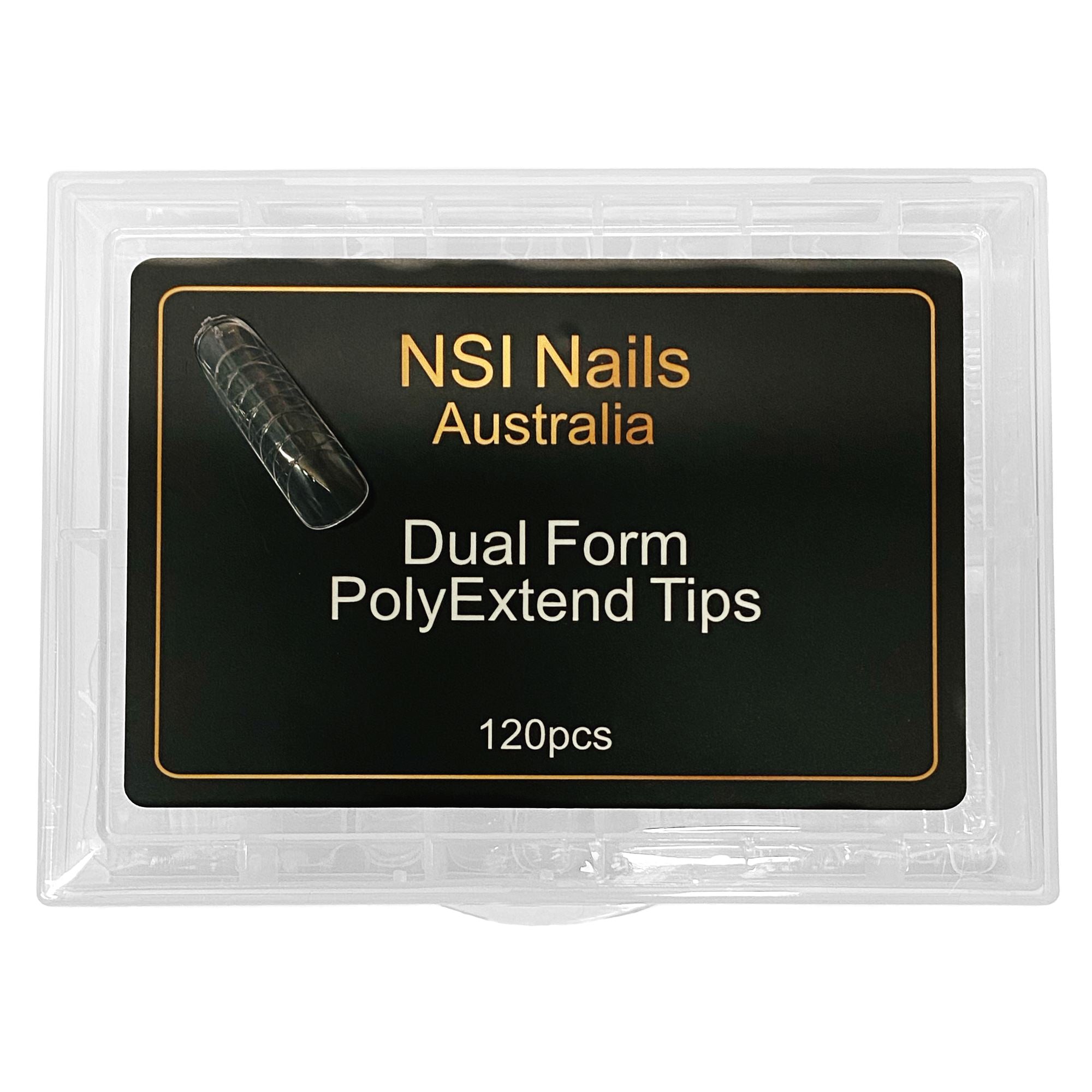Dual Form PolyExtend Nail Tips 120pcs - Professional False Nails for Acrylic & Gel Extensions, Salon Quality Manicure & Pedicure Supplies (Perfect for Home Use, Nail Art, and Salon Professionals)