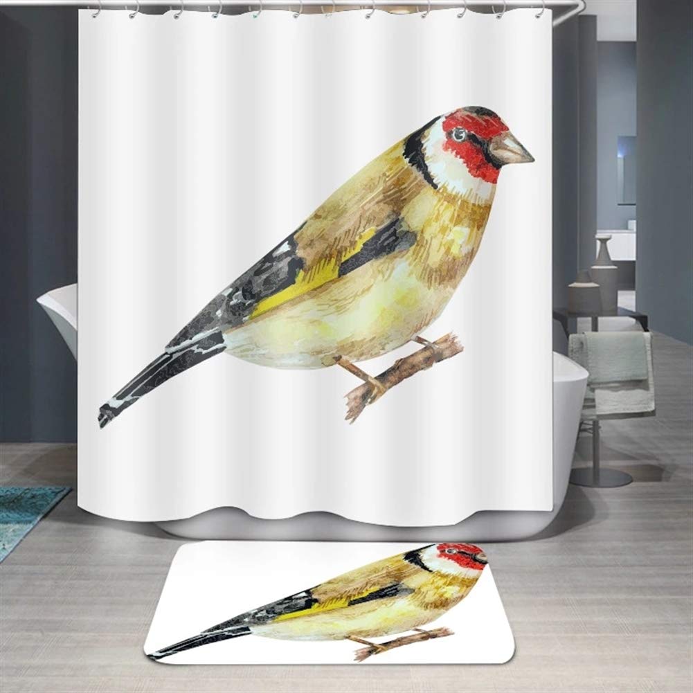 Waterproof Fabric Shower Curtain with 12 Hooks - Elegant Bathroom Decor for Home & Hotel Use - Perfect for Bath, Shower, and Spa Relaxation
