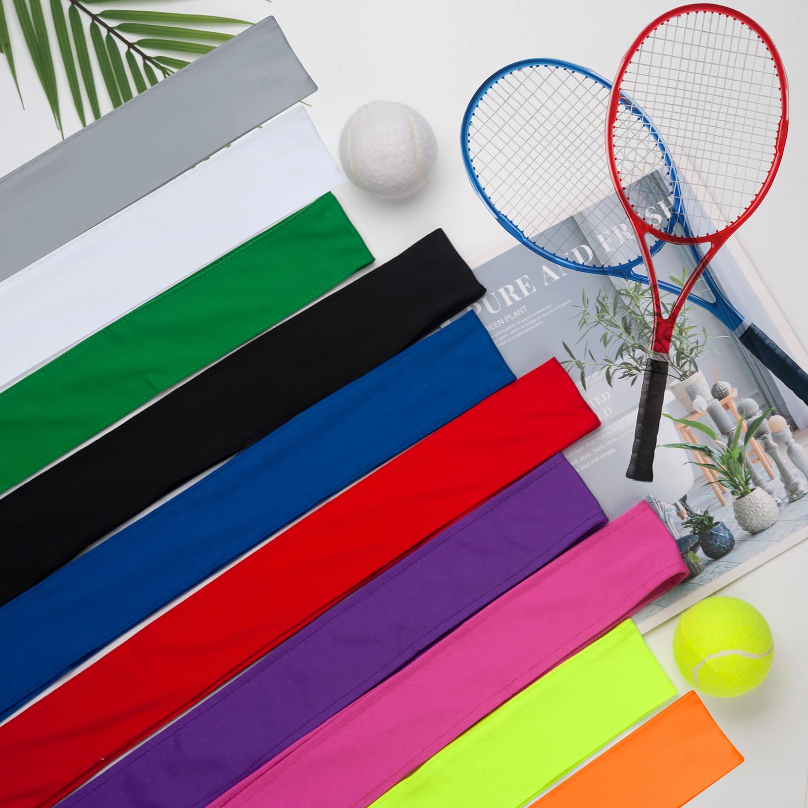 3 Pack Adjustable Head Ties & Sweatbands for Men & Women - Breathable Workout Headbands for Basketball, Running, Tennis, Karate & Athletics - Perfect for Sports, Fitness & Active Lifestyles