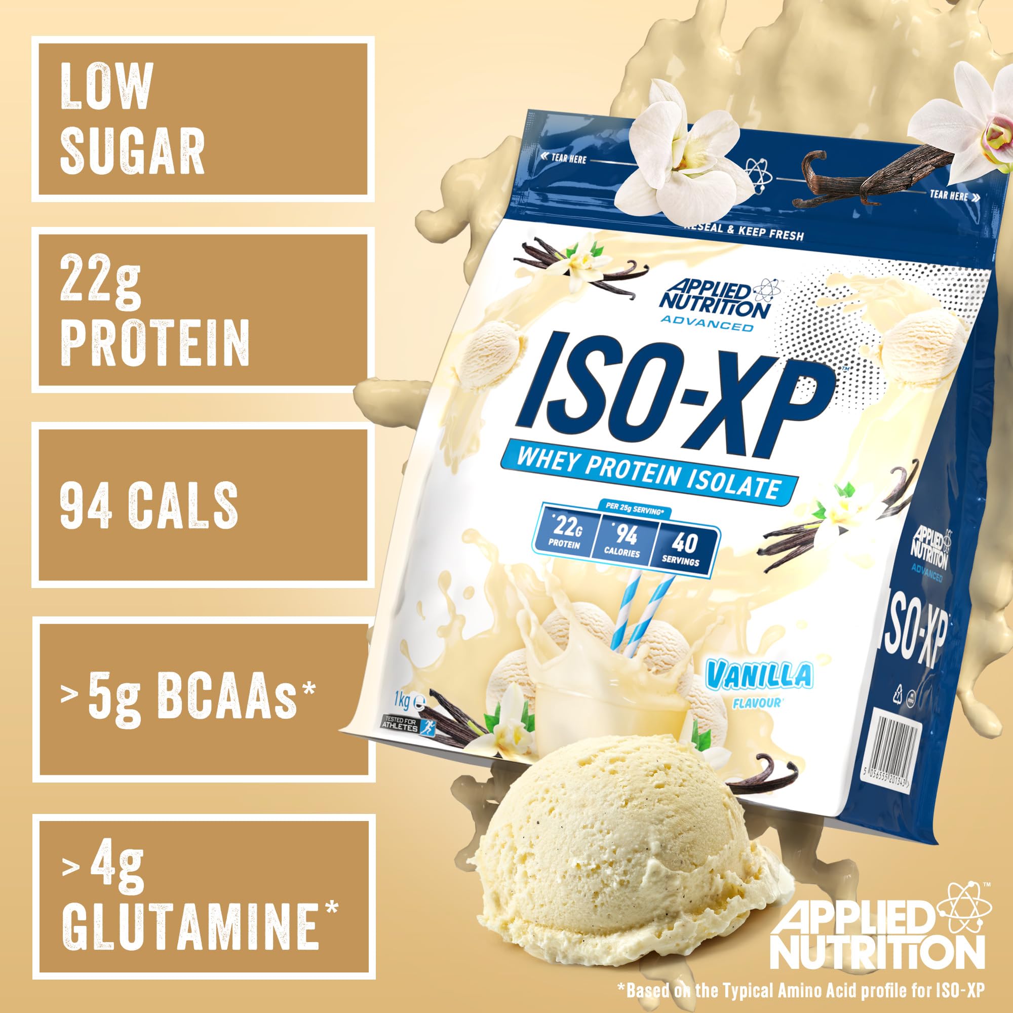 Applied Nutrition ISO XP 1kg Whey Protein Powder - Premium Muscle Recovery & Growth Supplement for Athletes & Bodybuilders | Post-Workout & Gym Nutrition