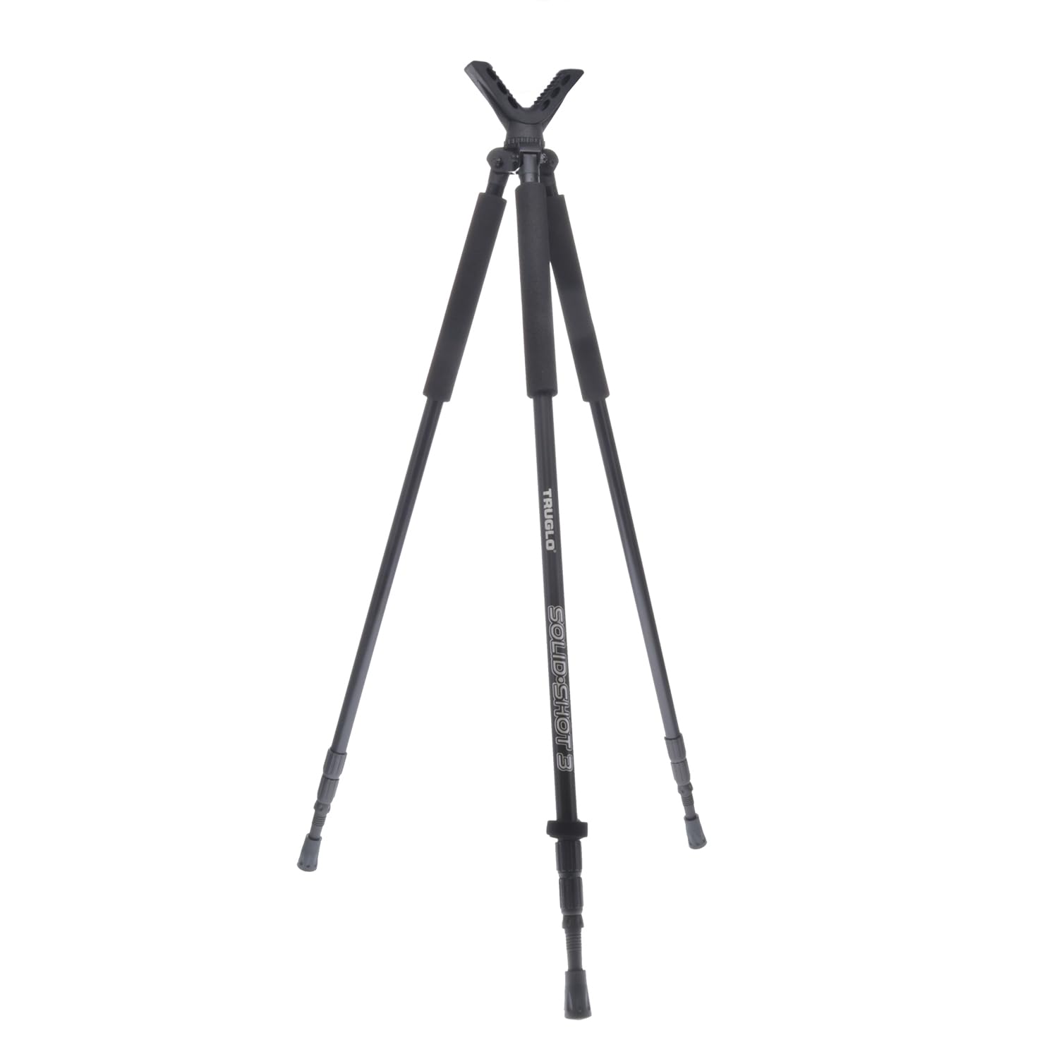 TRUGLO Solid Shot Adjustable Rifle & Crossbow Hunting Tripod - Durable Collapsible Design with 360° Rotating Head (22-68 inch) for Precision Shooting, Hunting & Outdoor Adventures