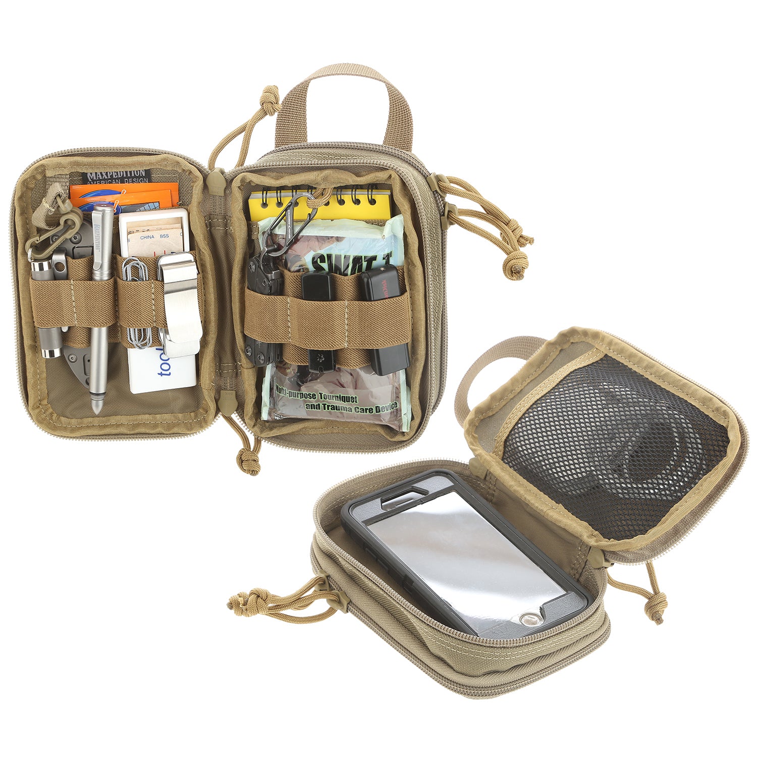 Double Decker Mini Pocket Organizer - Compact Wallet for Cards & Cash - Perfect for Travel, Daily Use & Minimalist Lifestyle