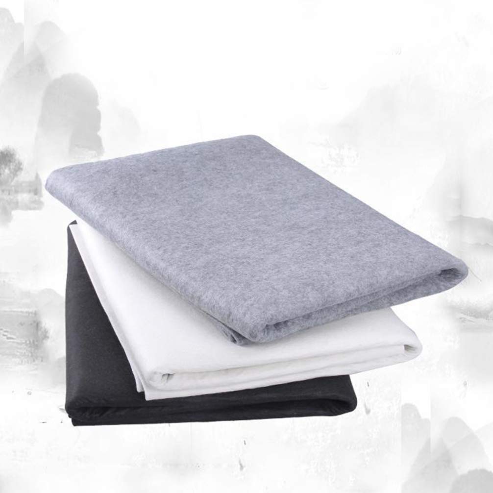 Premium Chinese Calligraphy Mat - Sumi Drawing & Painting Felt Desk Pad - Beige - Ideal for Traditional Brush Painting, Calligraphy Practice & Home Office Decor