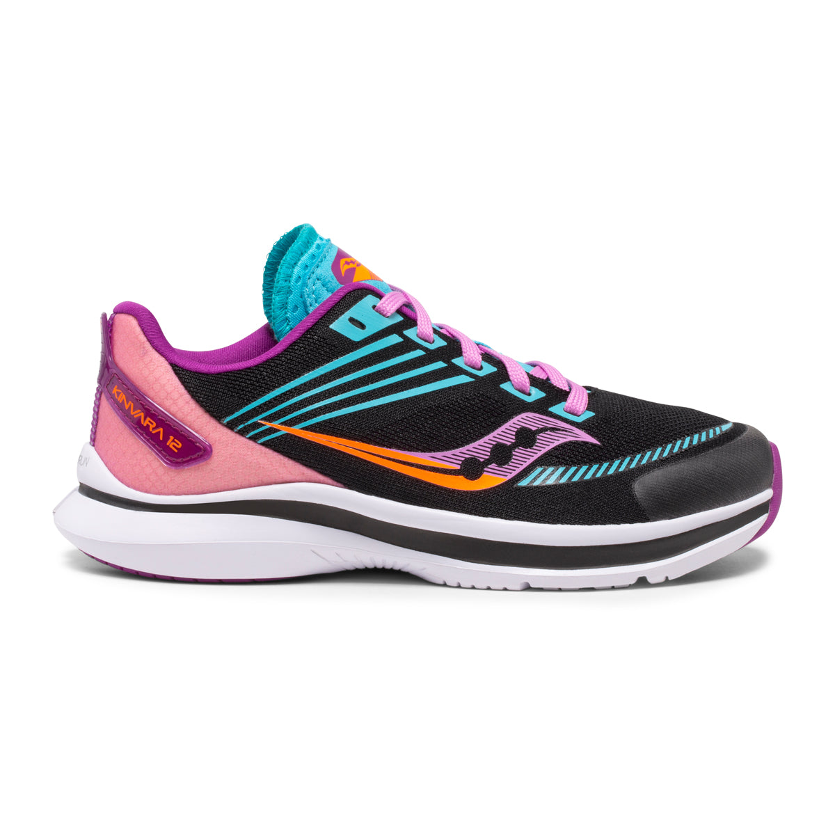 ASICS Kid's Kinvara 12 Running Shoes for Boys & Girls - Lightweight & Breathable (Black/Pink) - Perfect for School, Sports & Daily Activities