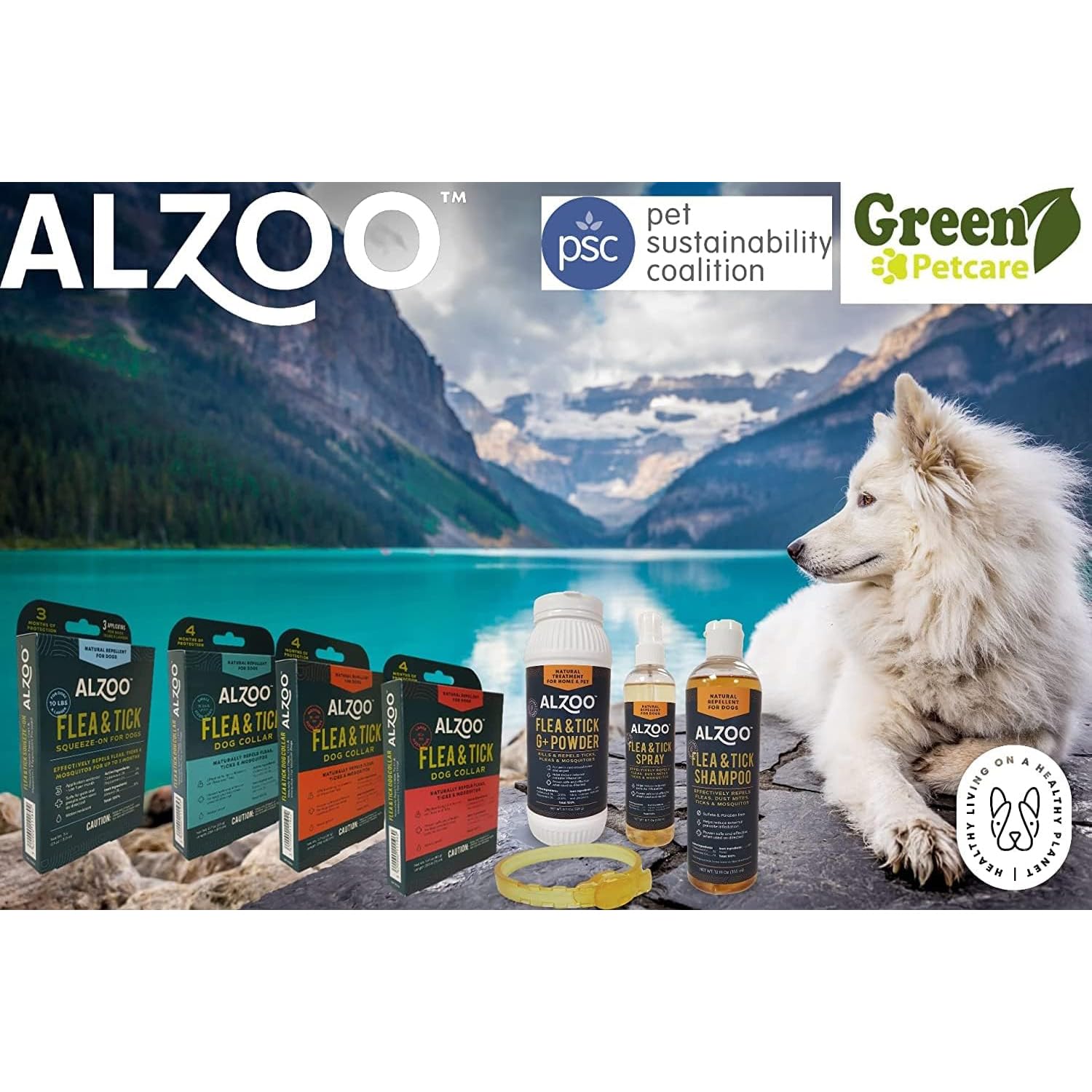 Natural Flea & Tick Repellent Dog Collar for Medium Dogs (16-40 lbs) - Plant-Based Protection Against Fleas, Ticks & Mosquitoes | PVC & Phthalate Free | Lasts 4 Months | Perfect for Outdoor Adventures, Hiking & Daily Walks