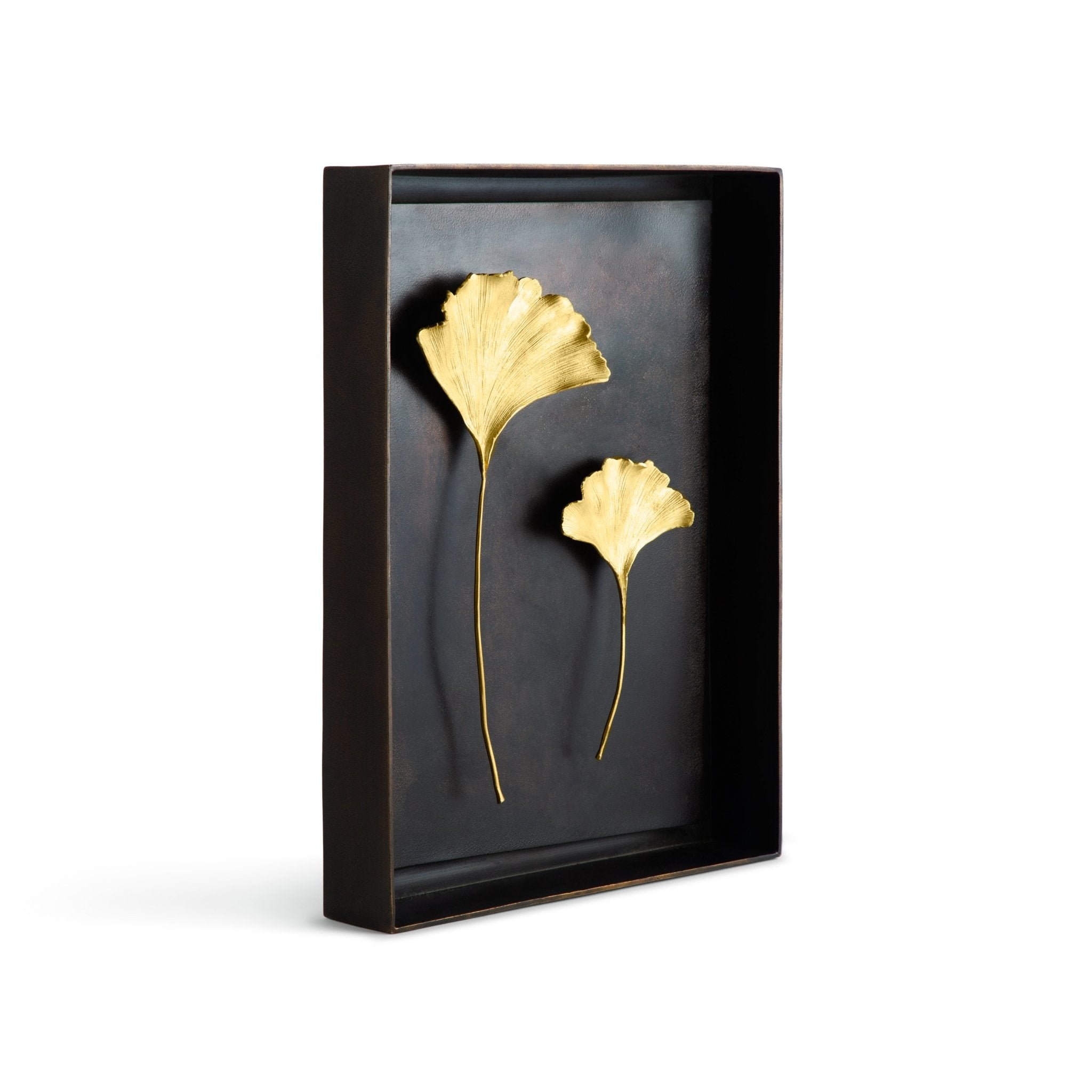Ginkgo Leaf Shadow Box - Handmade Botanical Art for Home Decor, Perfect for Living Room, Bedroom & Office Wall Display