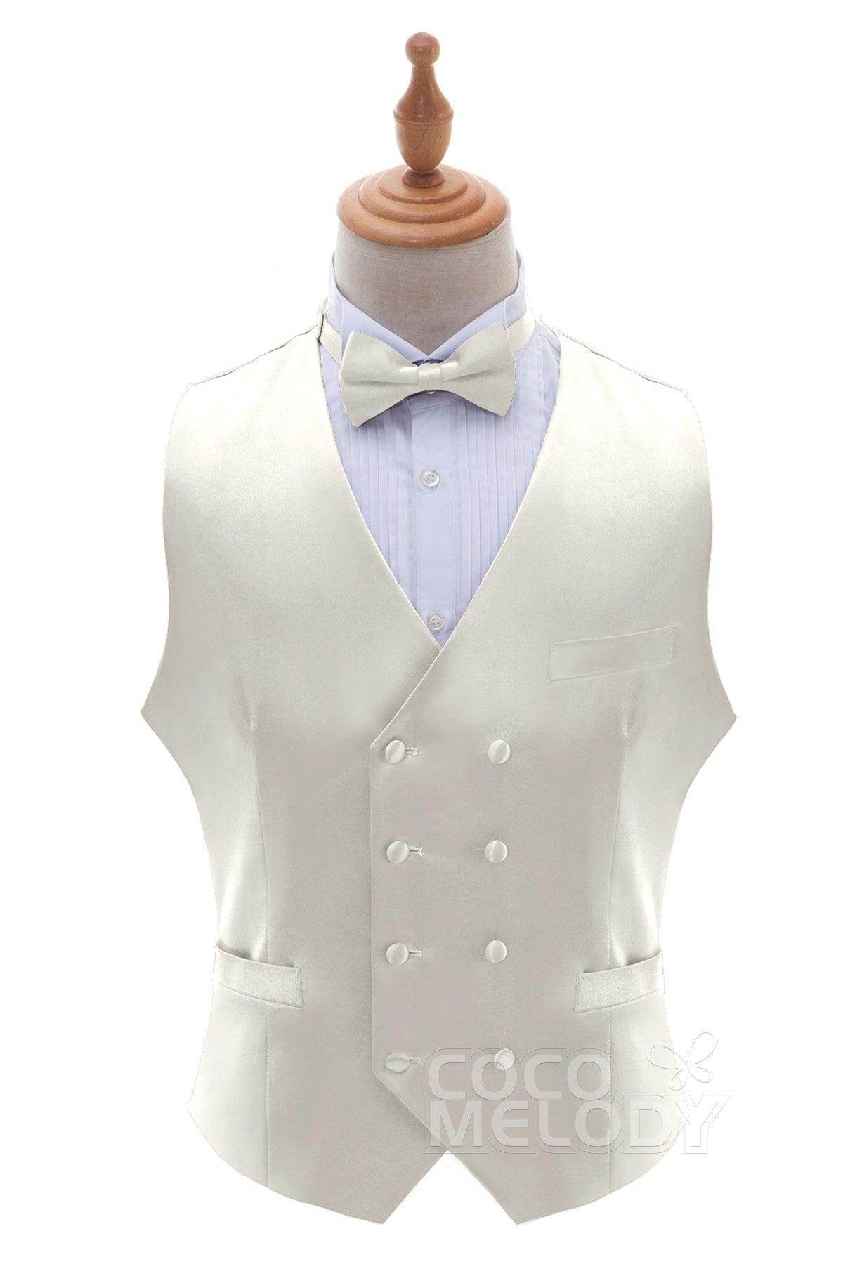 Men's Stretch Silk-Like Satin Vest - Comfortable & Breathable Formal Wear for Weddings, Parties & Business Events - CZ170021