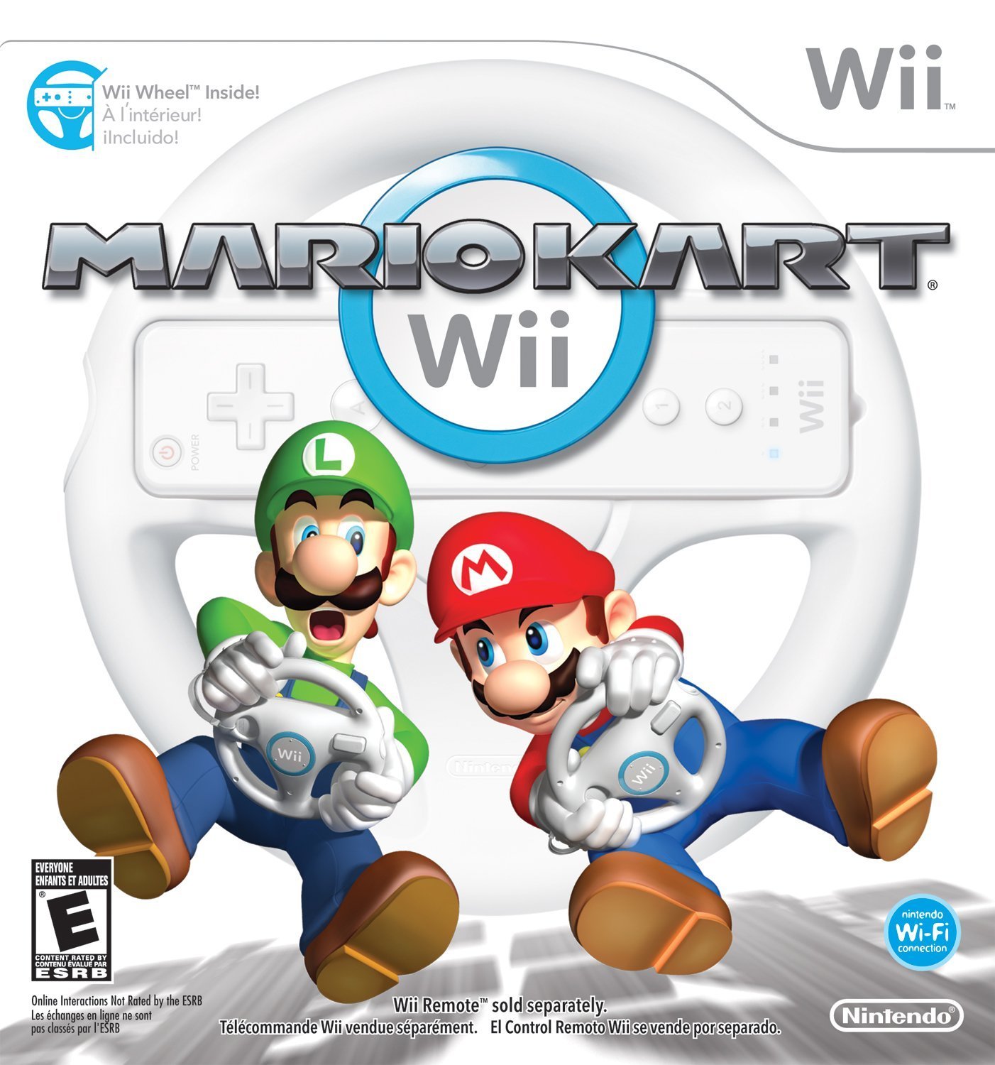 Mario Kart Wii Racing Game Bundle with Wii Wheel - Fun Family Multiplayer Game for Nintendo Wii - Perfect for Parties & Game Nights