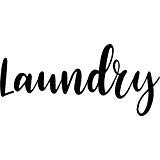 CreativeSignsnDesigns Black Vinyl Door Decal for Pantry, Restroom, Closet, Laundry & Office - Waterproof & Durable Sticker for Home & Business Organization - Perfect for Bathroom Signs, Closet Labels & Room Identification