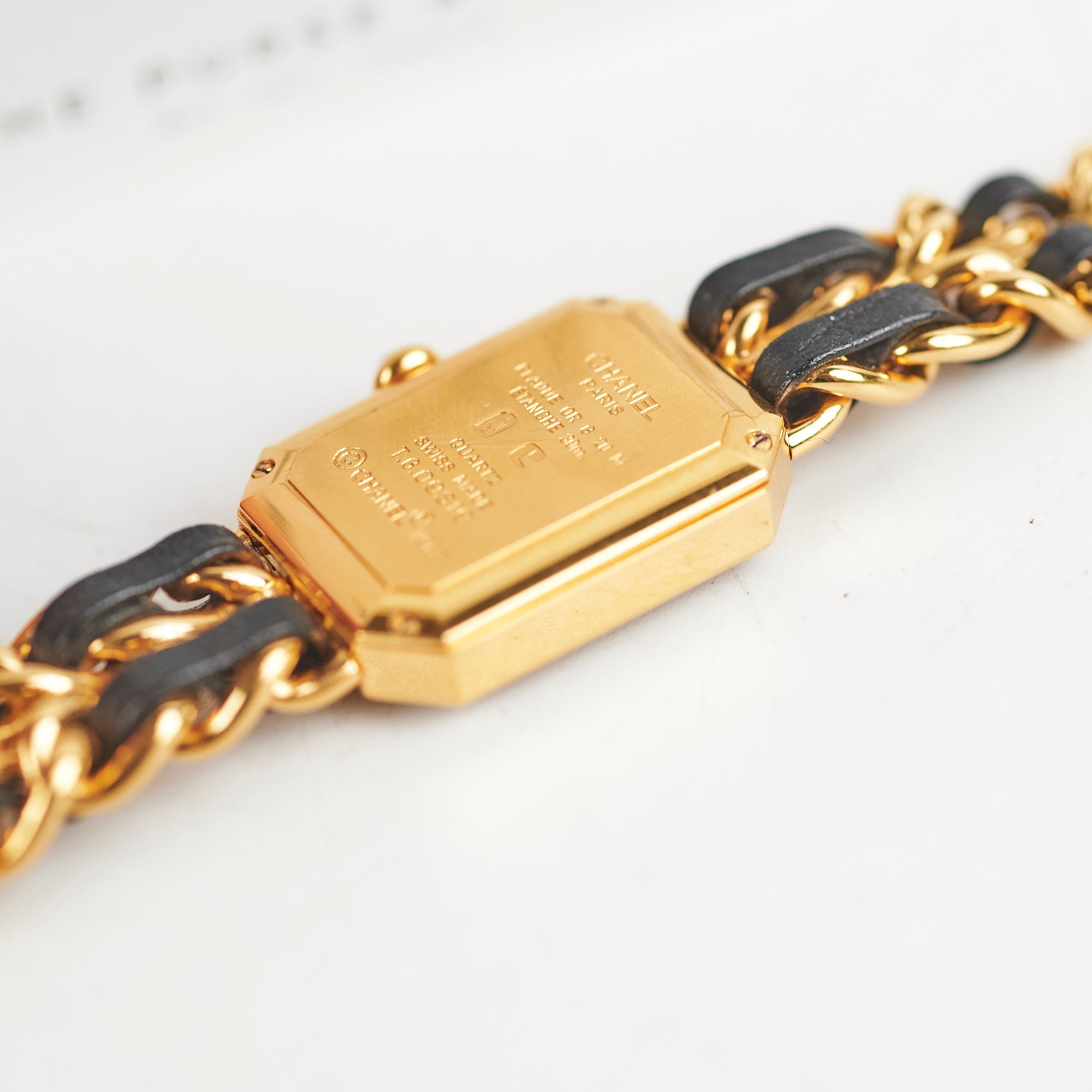 Chanel Premier Luxury Black & Gold Watch for Women - Size L - Elegant Dress Watch for Formal Events & Special Occasions