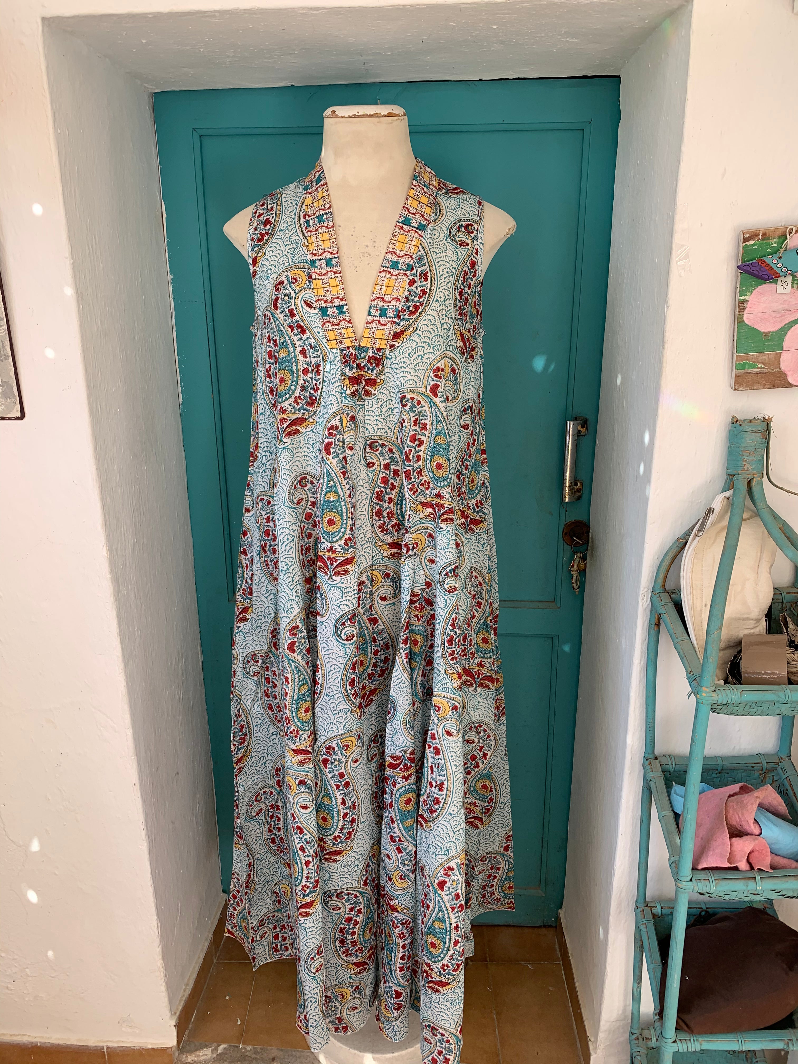Boho Sleeveless Maxi Dress for Women - Flowy Summer Beach Dress for Vacation, Party & Casual Wear