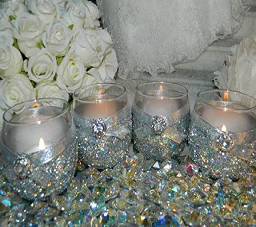 Elegant Wedding Champagne Flutes Set - 2 Crystal Champagne Glasses & 2 Silver Cake Knives (4-Piece) for Bridal Showers, Wedding Toasts & Anniversary Gifts - Perfect for Romantic Celebrations & Couples' Special Moments