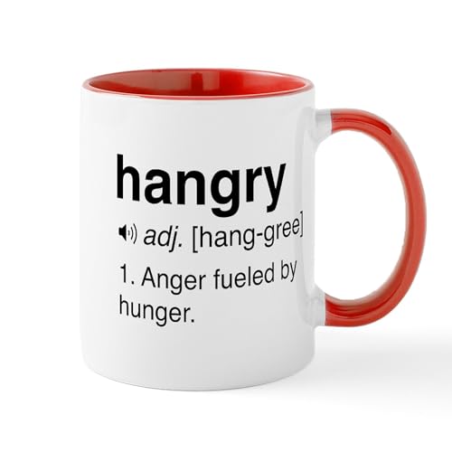 White/Red Inside - Hangry Definition Mugs