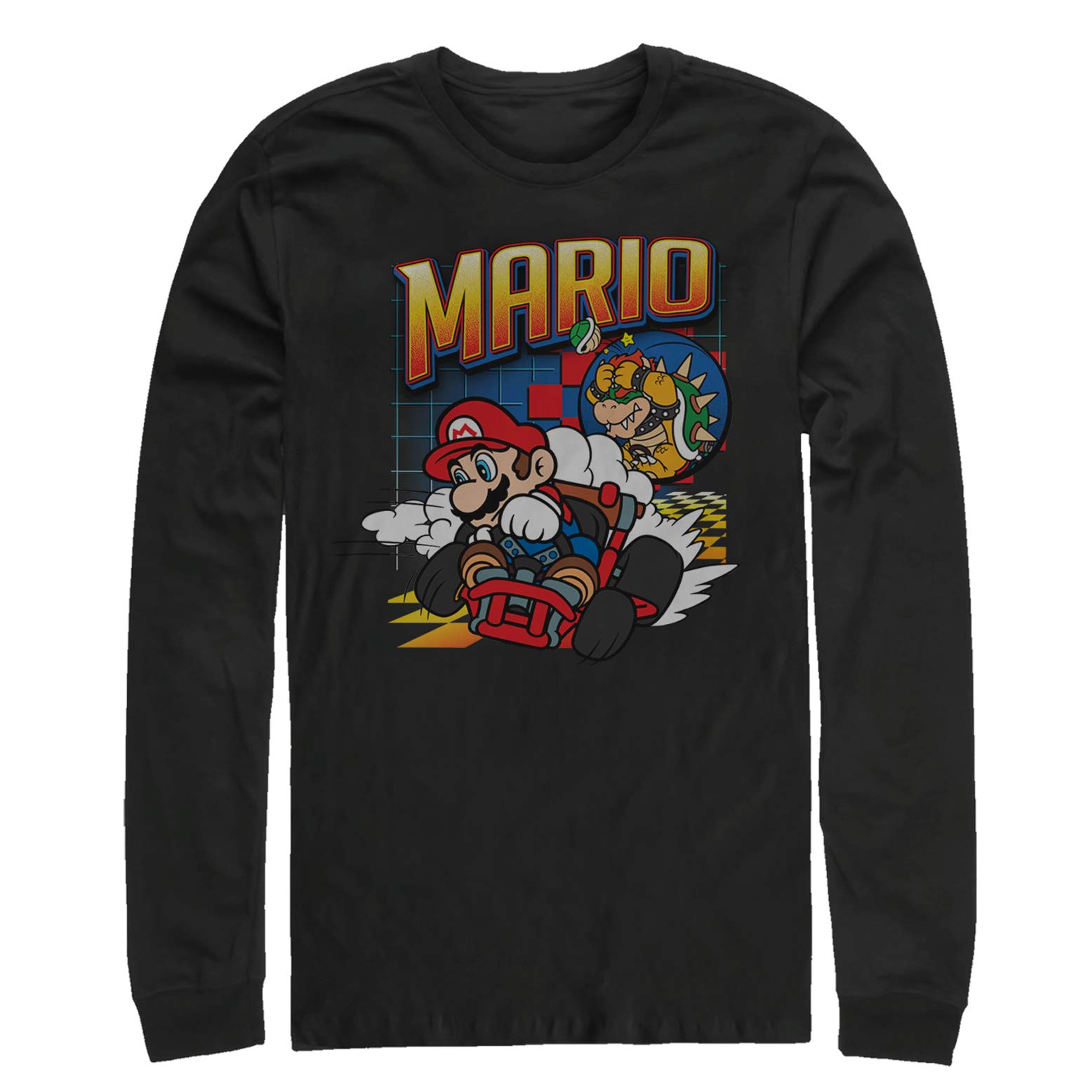 Nintendo Mario Kart Winner Men's Long Sleeve T-Shirt - Comfortable Gaming Apparel for Casual Wear & Video Game Enthusiasts