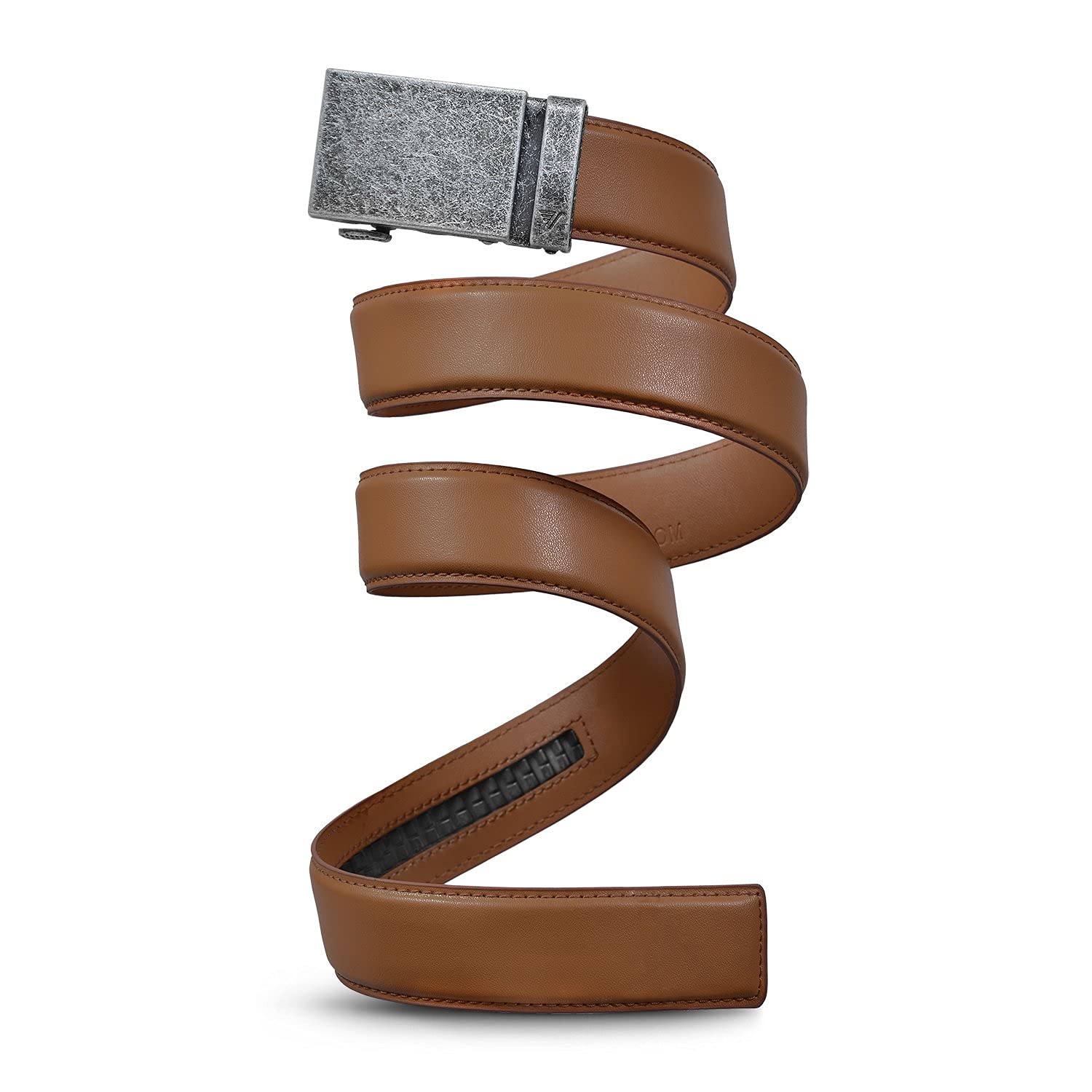 Mission Belt Men's Genuine Leather Ratchet Belt - 40mm Adjustable Metal Buckle Collection - Premium Dress & Casual Belt for Business, Office & Everyday Wear