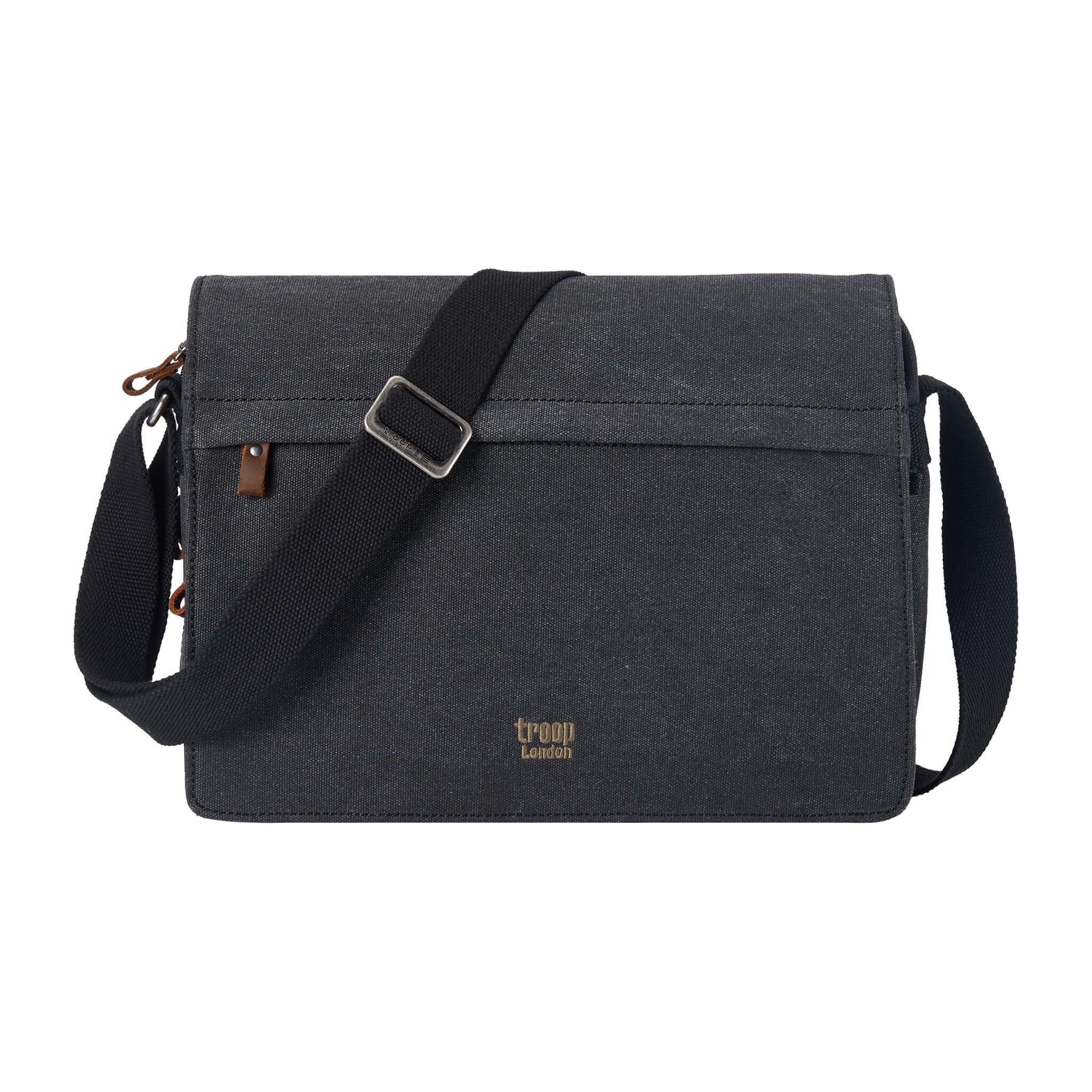 TRP0241 Troop London Classic Canvas Messenger Bag - Stylish & Durable Crossbody Bag for Men & Women - Perfect for Work, Travel & Everyday Use