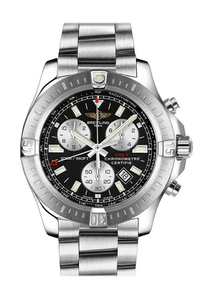 Breitling Colt 44 Quartz Chronograph Men's Watch A7338811 BD43 - Luxury Sports Watch for Diving, Aviation & Everyday Wear