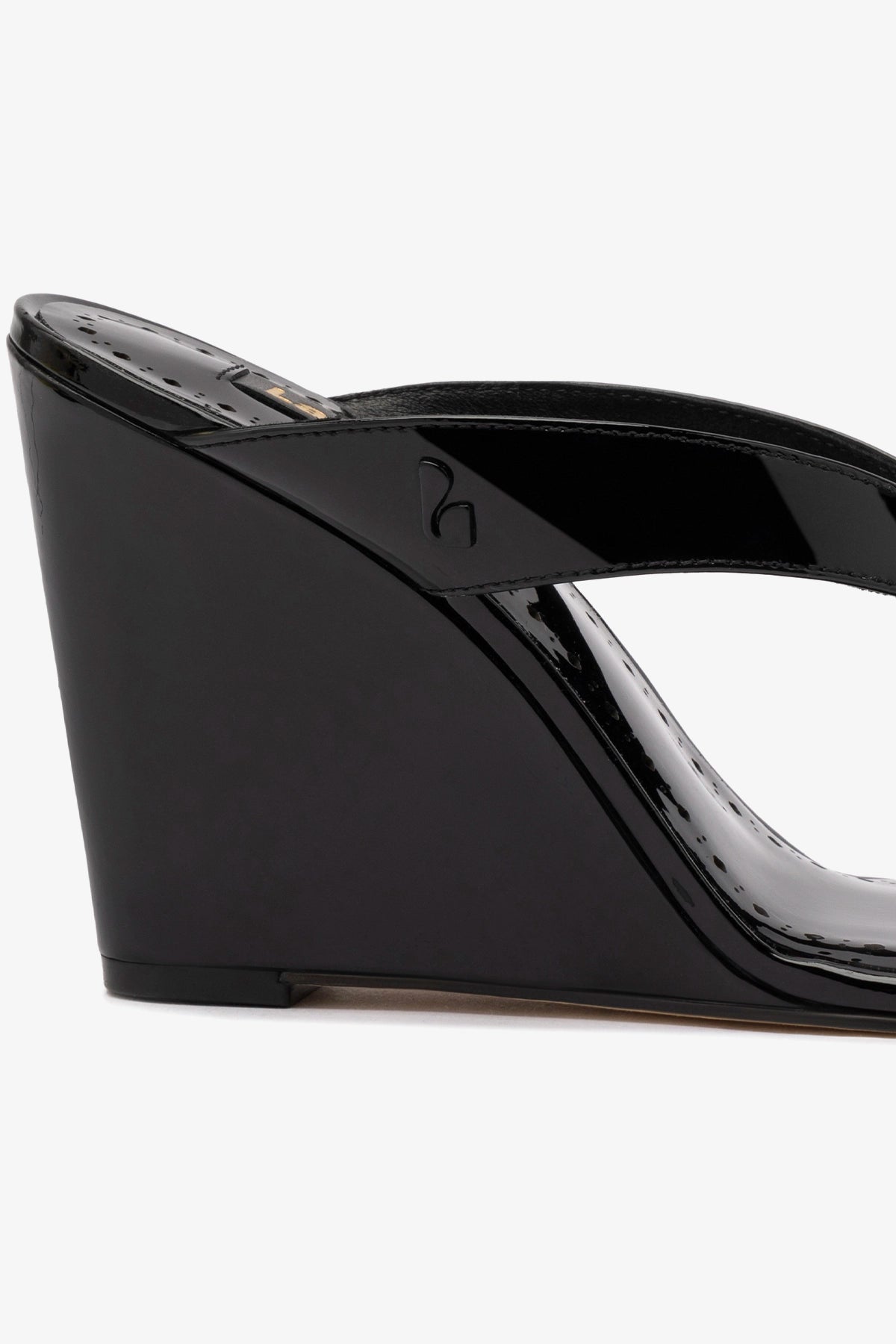 Gaia Wedge Sandal - Black Leather Women's Comfortable Platform Sandals for Summer Beach, Vacation & Casual Outfits