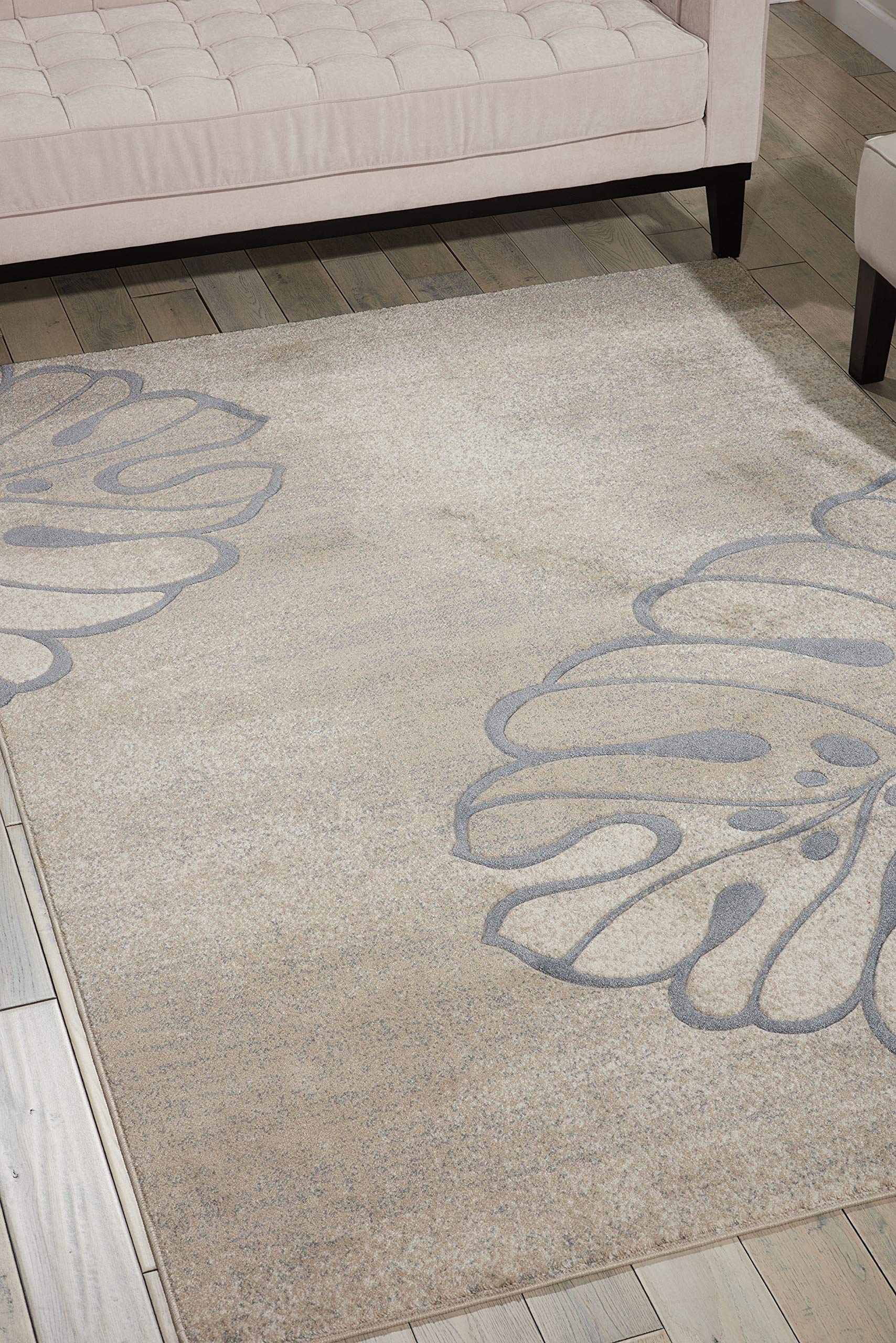 Nourison Maxell 5x7 Beige Area Rug - Easy to Clean, Non-Shedding, Soft & Durable - Perfect for Bedroom, Living Room, Dining Room & Kitchen Decor