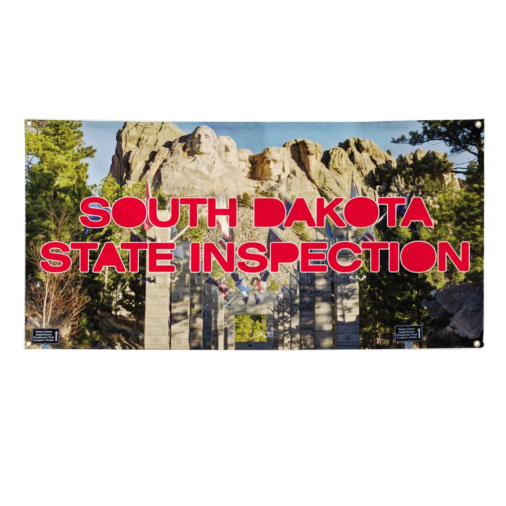 Vinyl Banner - 60x144 Inches, Weatherproof & Durable with 10 Grommets - Perfect for South Dakota State Inspections, Business Advertising & Outdoor Yard Signs - Great for Construction Sites, Car Dealerships & Industrial Facilities