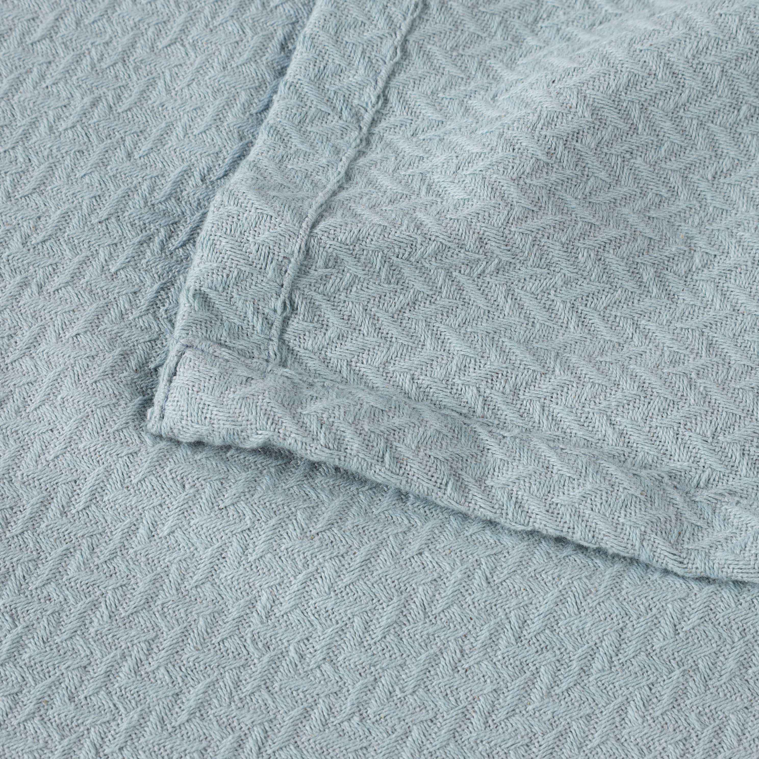 Premium Nobel Cotton Textured Chevron Lightweight Woven Blanket - Soft & Breathable Throw for Sofa, Bed, or Outdoor Picnics - Cozy Home Decor & Travel Companion