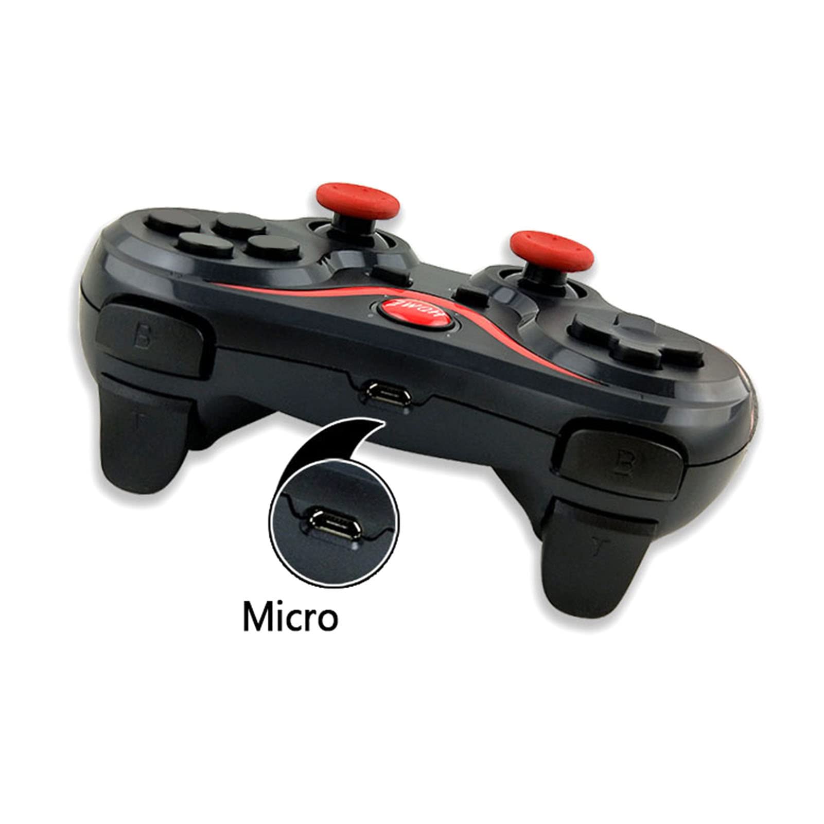 PUSOKEI Wireless Bluetooth Gaming Controller for Android, iOS, PC, VR - Dual Vibration Joystick Gamepad for Mobile Phones & Computers | Perfect for Fortnite, Call of Duty & Cloud Gaming on Smartphones