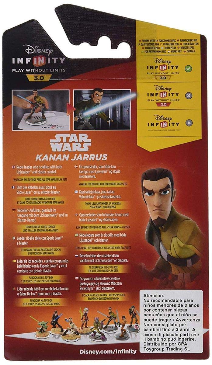 Disney Infinity 3.0 Star Wars Kanan Jarrus Action Figure - Compatible with PS4, PS3, Xbox 360, Xbox One & Nintendo Wii U - Collectible Toy for Kids & Fans - Perfect for Gameplay & Display