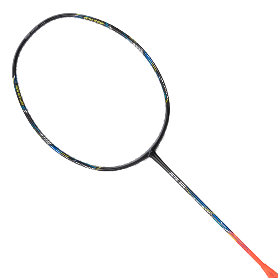 HNDRD Battle 600 Professional Badminton Racket - Lightweight Carbon Fiber Shuttlecock Racket for Advanced Players | Perfect for Tournaments & Backyard Games