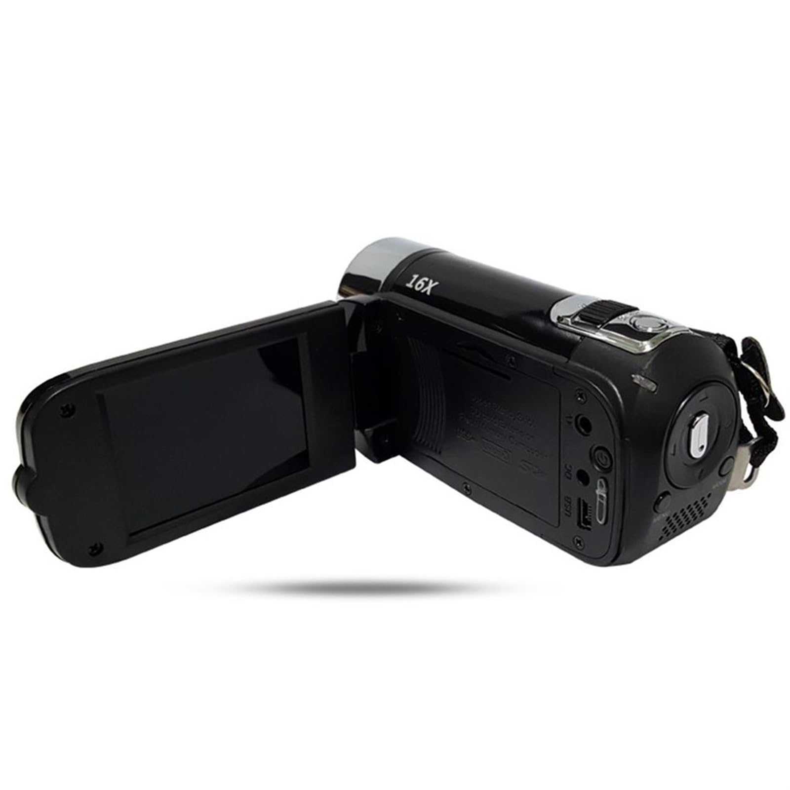 MZZYG 1080P HD Digital Video Camera with LCD Screen, Built-in Microphone & 16X Zoom - Portable DV Camcorder for Vlogging, Travel, Home Videos and YouTube Recording