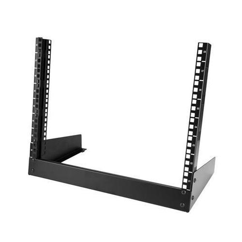 8U 2-Post Desktop Server Rack for Network Equipment - Perfect for Home Office, Data Center, and IT Closet Organization