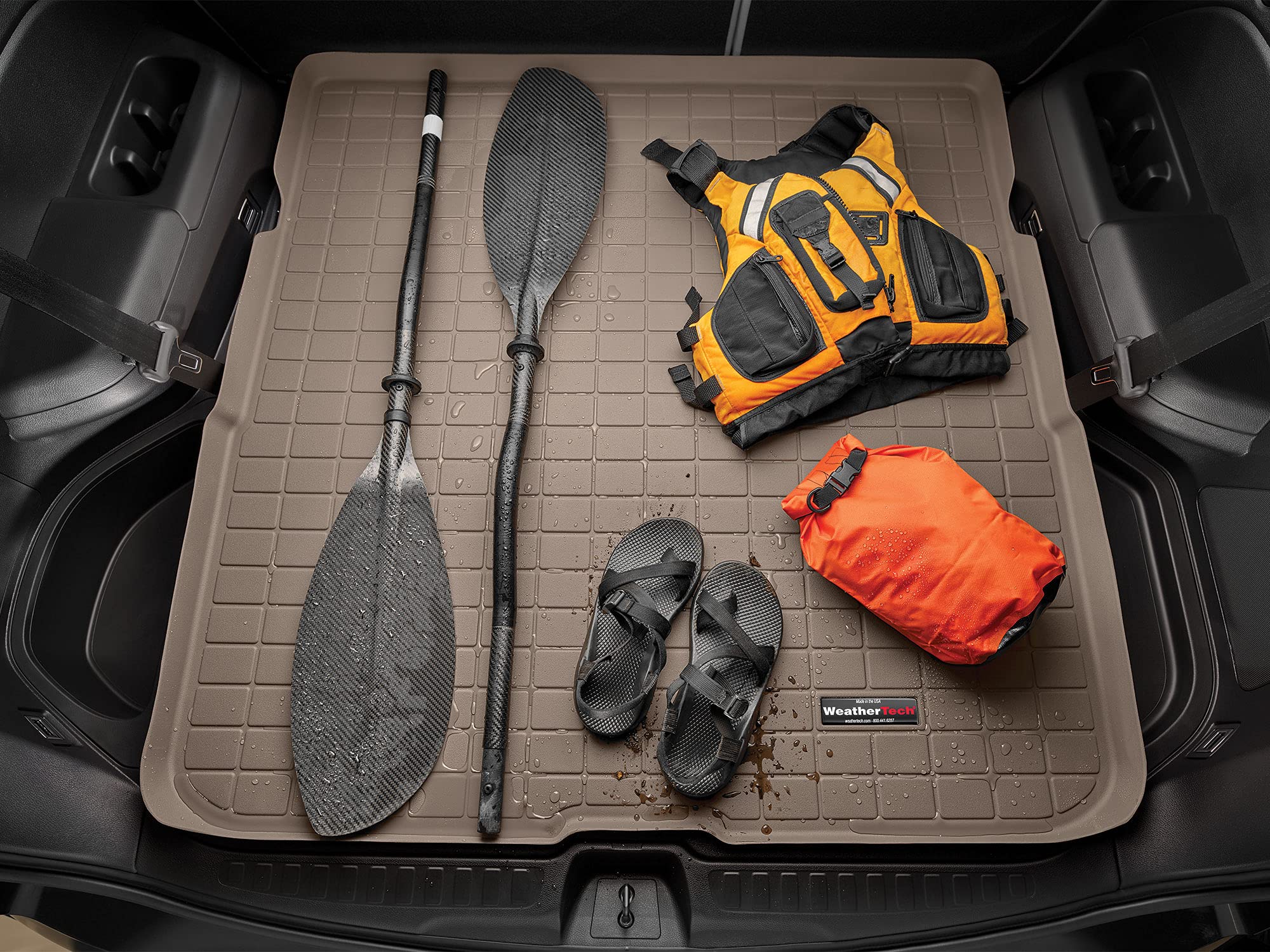 WeatherTech Cargo Trunk Liner for Kia Rio 5-Door - Custom Fit All-Weather Protection Mat, Black (401068) | Perfect for Road Trips, Grocery Hauling & Pet Transport