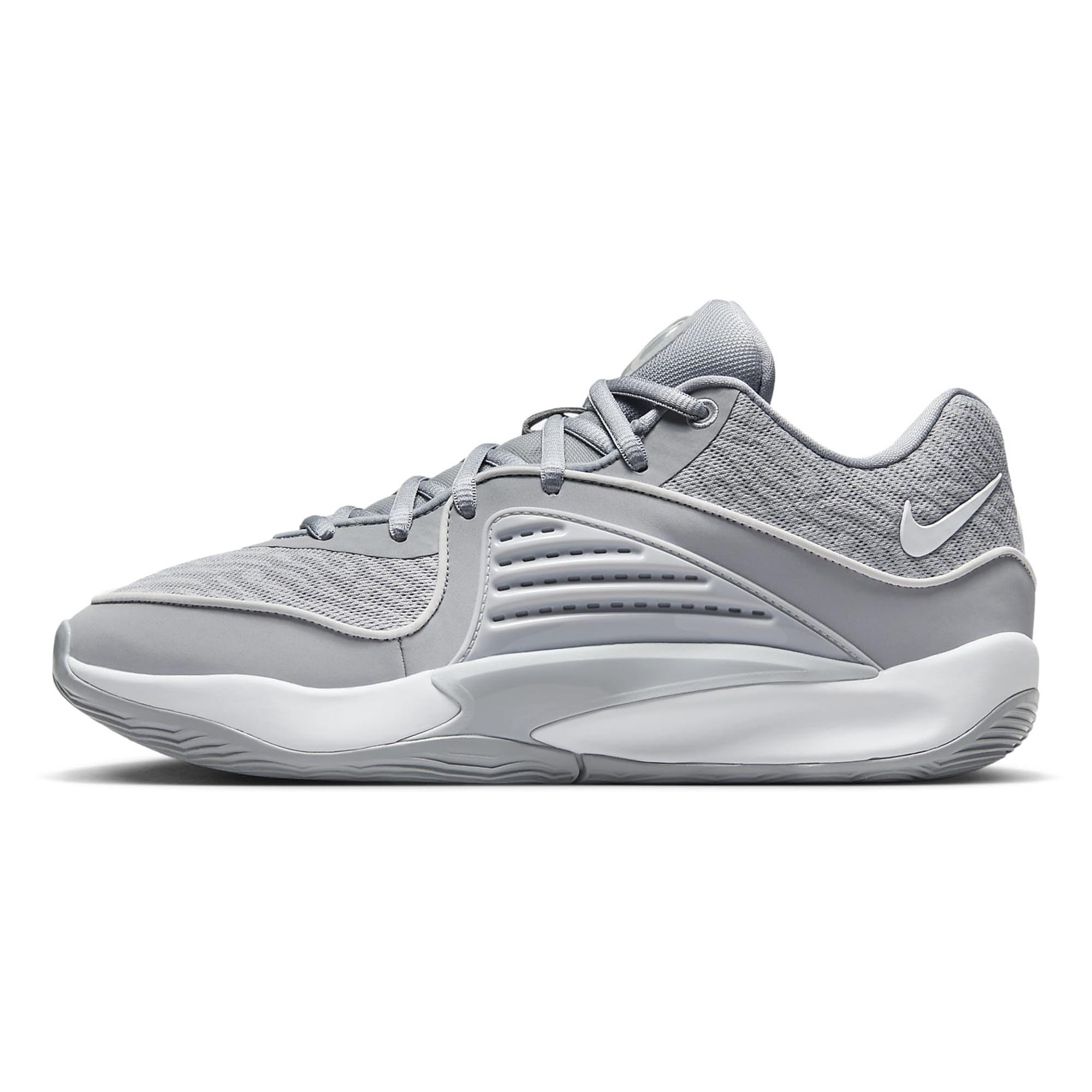 Nike KD16 Basketball Shoes for Men & Women - Wolf Grey/White - Size 9 Men/10.5 Women - High-Performance Court Shoes for Indoor & Outdoor Basketball Games