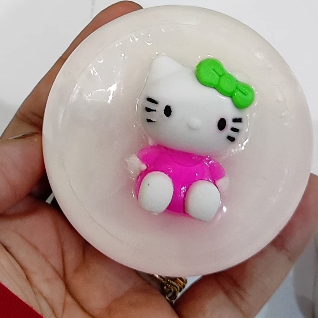 Hello Kitty Soap Set for Kids - 2 Pack (1 Shaped Soap + 1 Eraser Soap) | Fun Bath Time Gifts for Girls | Birthday Party Favors & Return Gifts