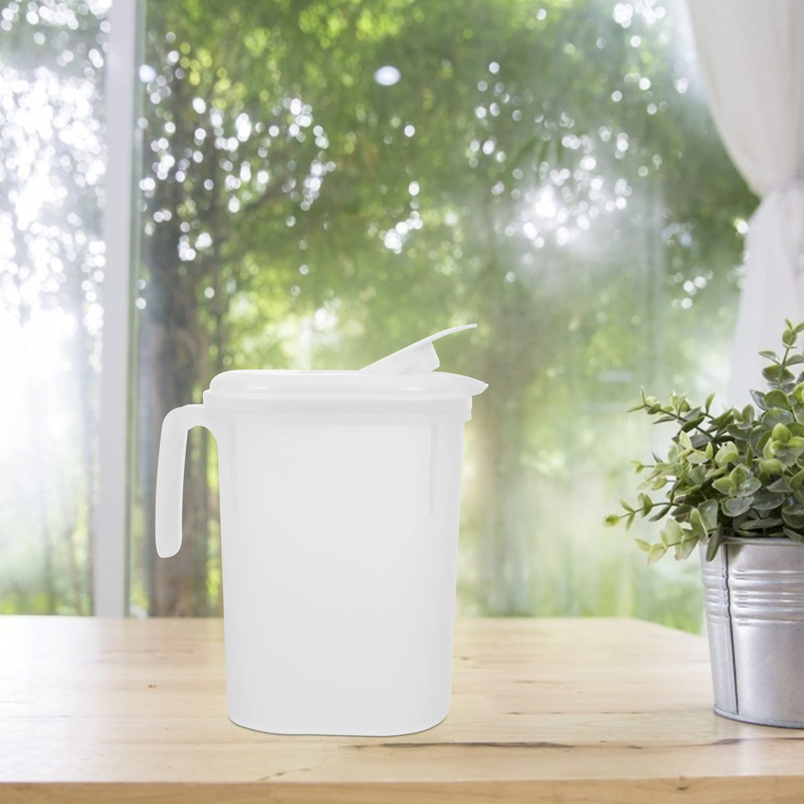 1pc Large Capacity Plastic Cold Water Jug - BPA Free Beverage Kettle for Tea, Juice & Infused Water | Perfect for Home, Office & Outdoor Use | Durable Household Water Bottle & Scented Tea Pot