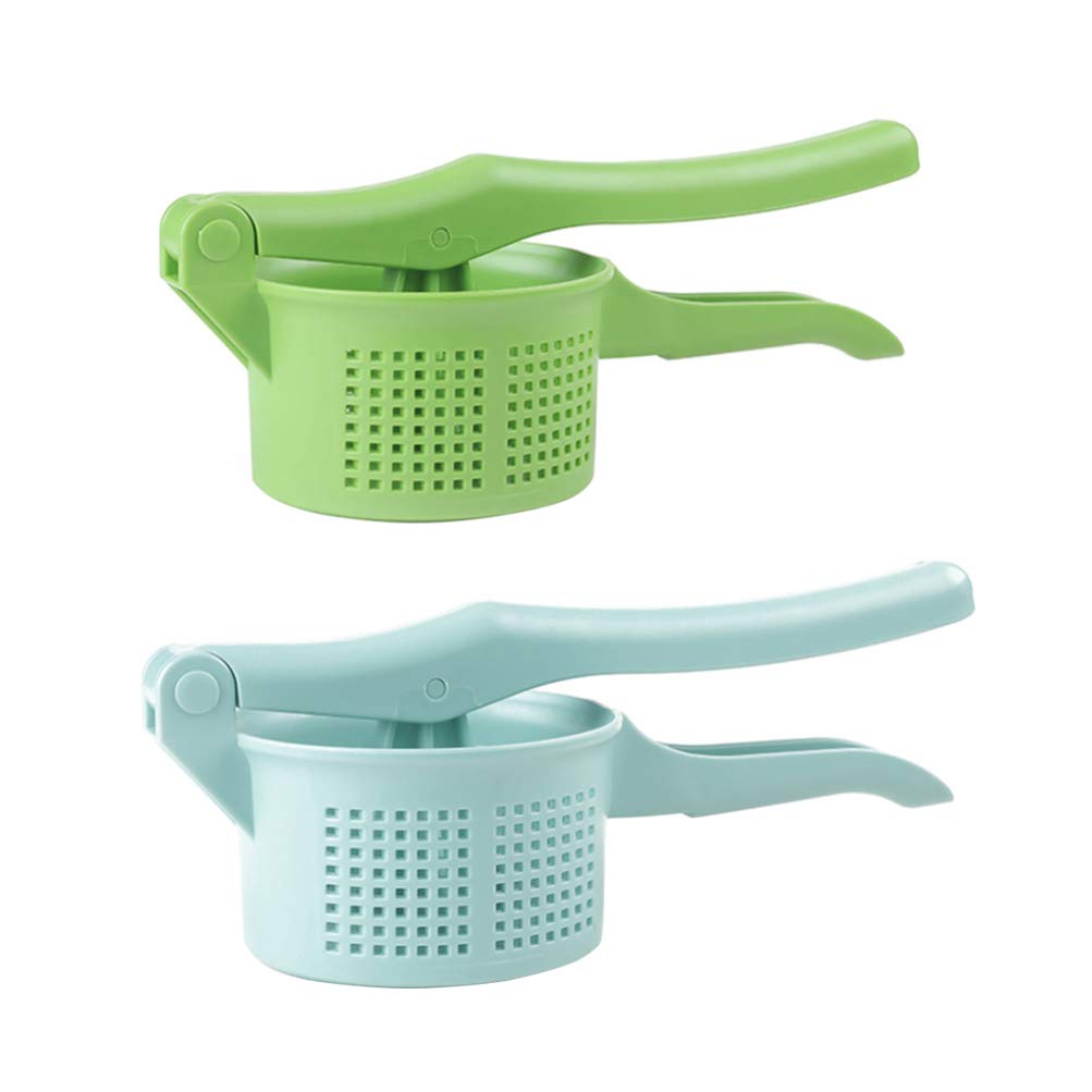 Premium Stainless Steel Potato Masher - Heavy Duty Handheld Potato Ricer & Presser for Smooth Mashed Potatoes - Perfect for Kitchens, Restaurants, and Home Cooking