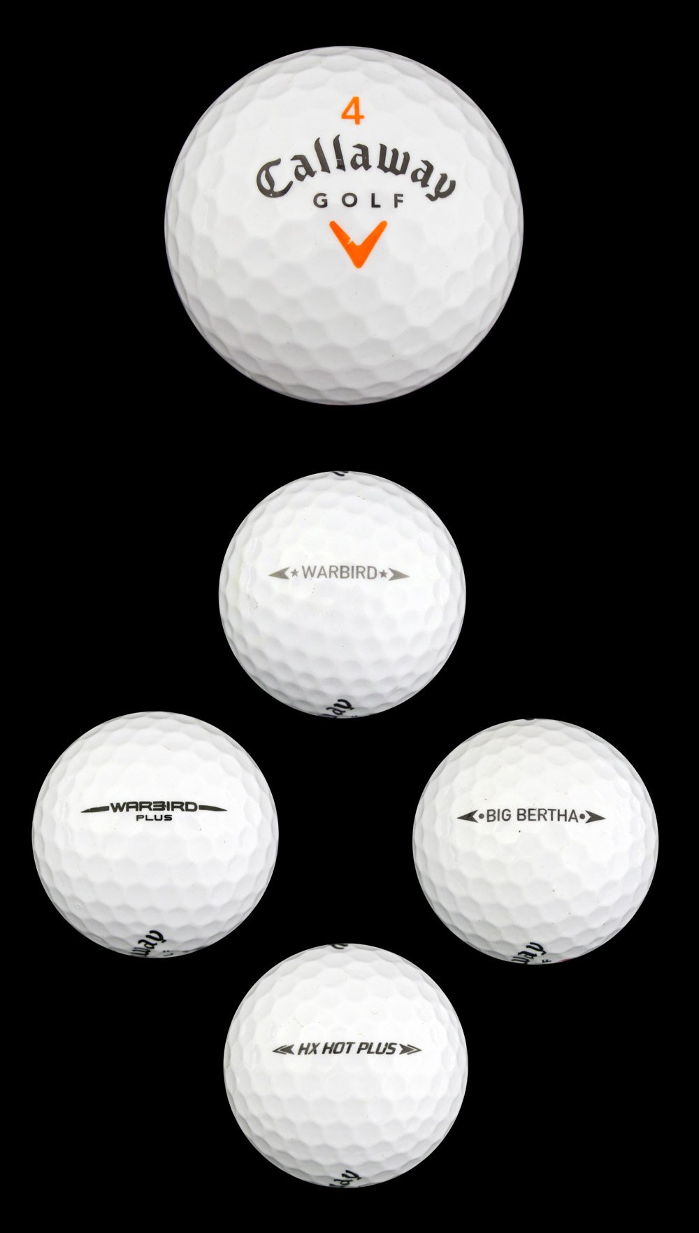 Premium Callaway Recycled Golf Balls 36-Pack - Near Mint Condition | Assorted Models for Practice & Game Play | Perfect for Driving Range, Course Training & Casual Golfing